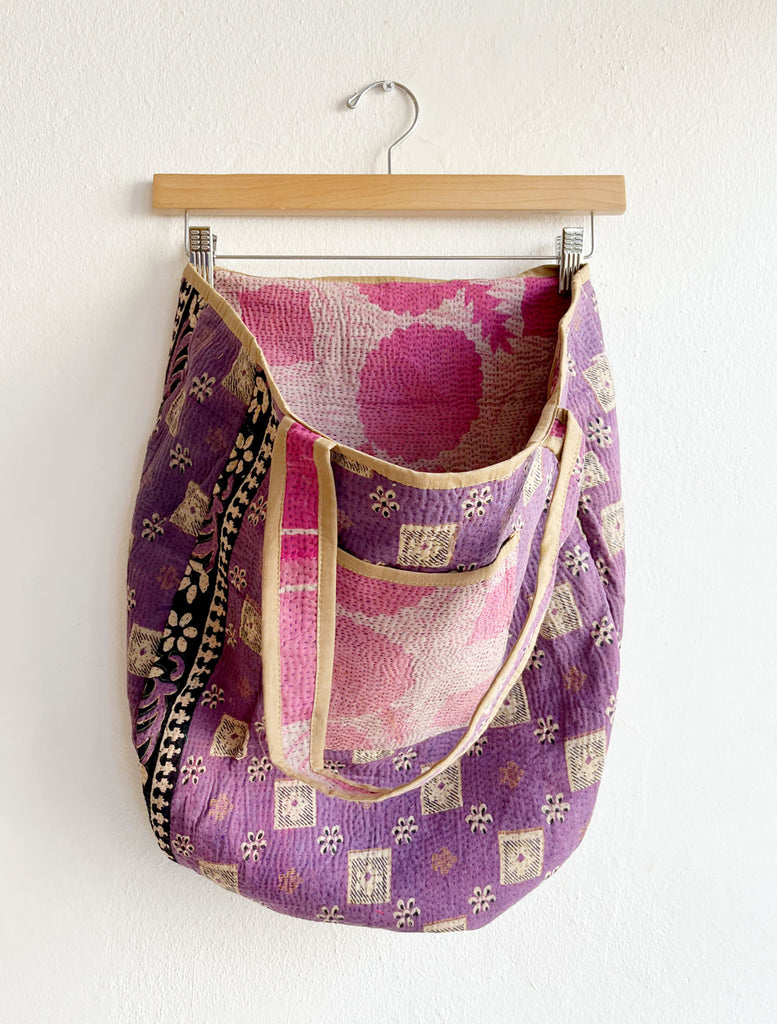 Kantha Quilted Tote Ocean State of Mind 05