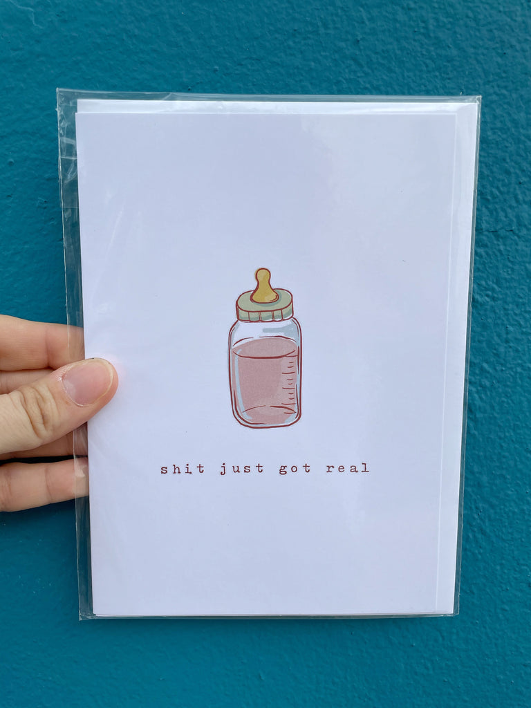 Baby Bottle Greeting card