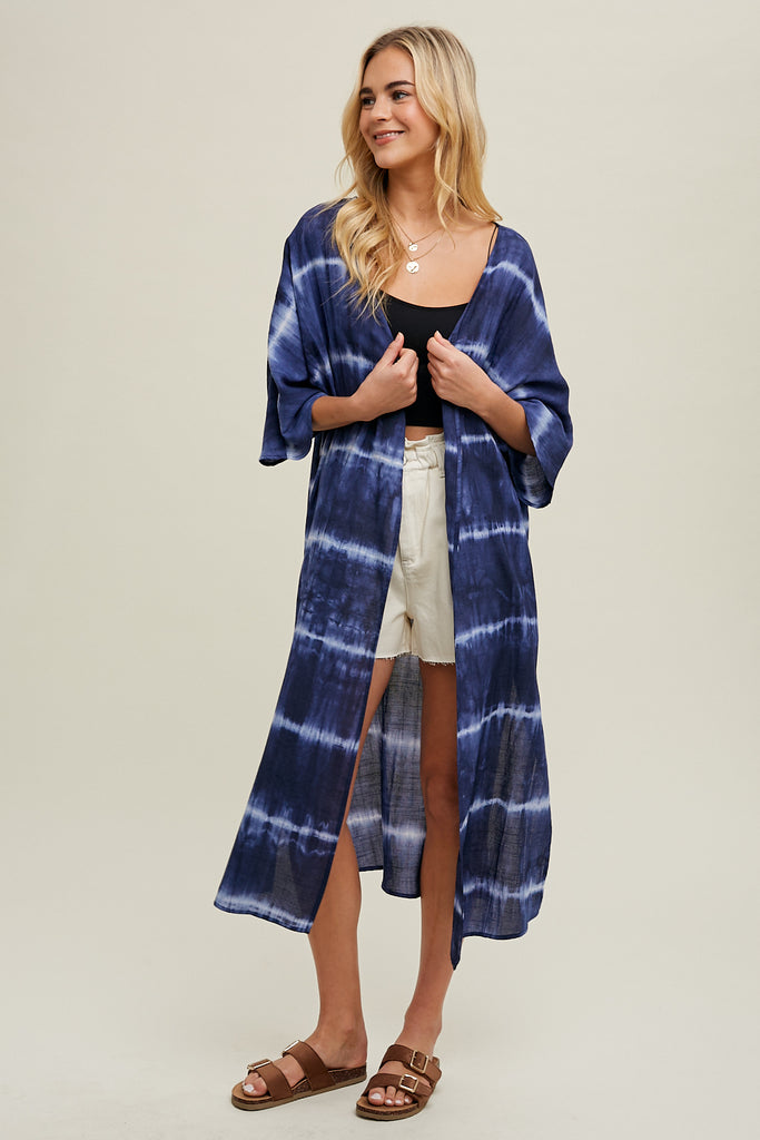 Cotton Linen Cover-Up NAVY