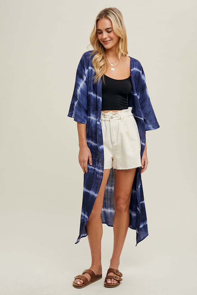 Cotton Linen Cover-Up NAVY