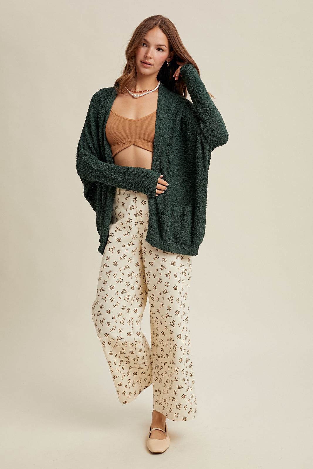 LIGHTWEIGHT KNIT SWEATER HUNTER
