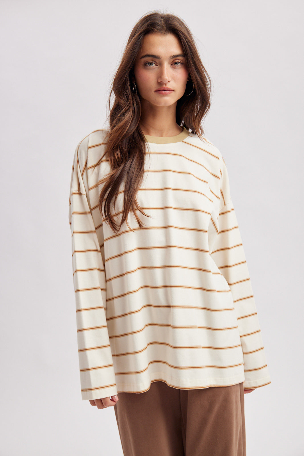 OVERSIZED STRIPED KNIT TOP
