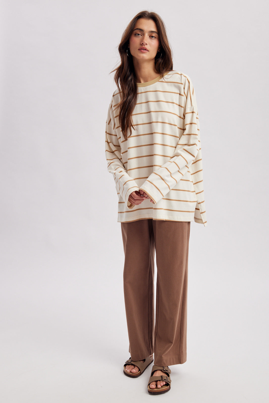 OVERSIZED STRIPED KNIT TOP