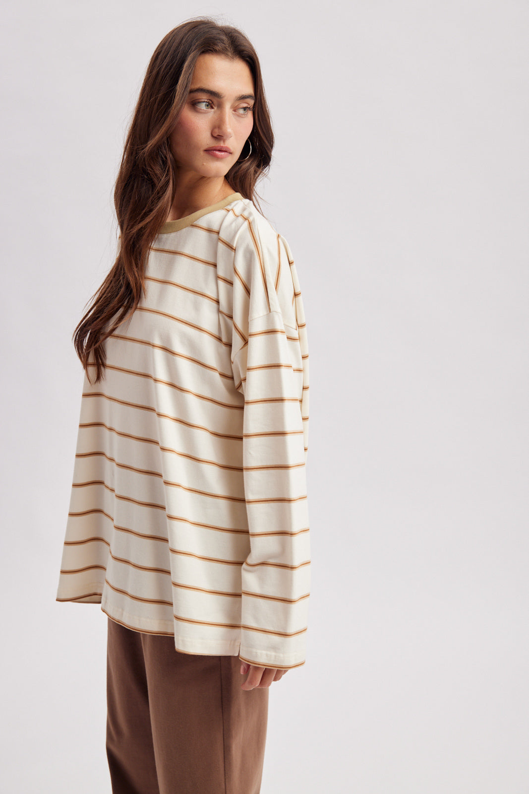 OVERSIZED STRIPED KNIT TOP