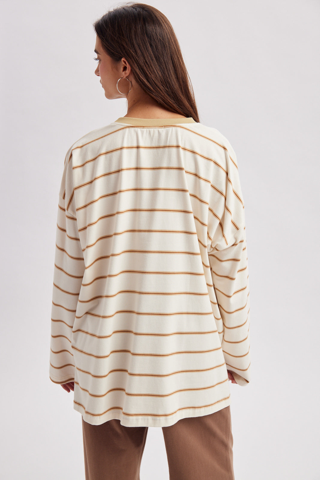 OVERSIZED STRIPED KNIT TOP
