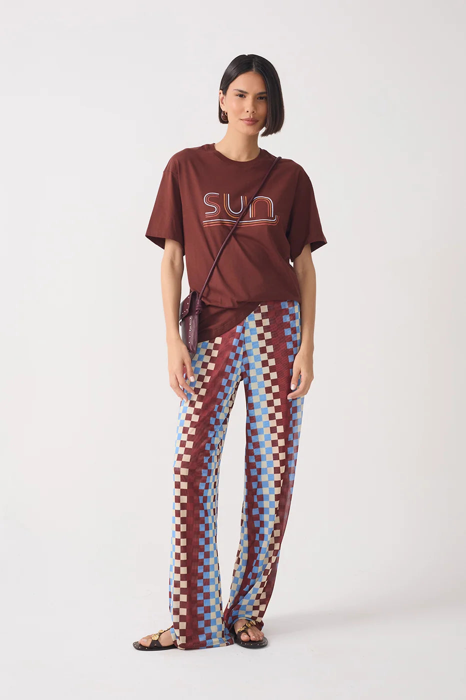 Multi-Color Harmonia Straight Leg Mesh Pants