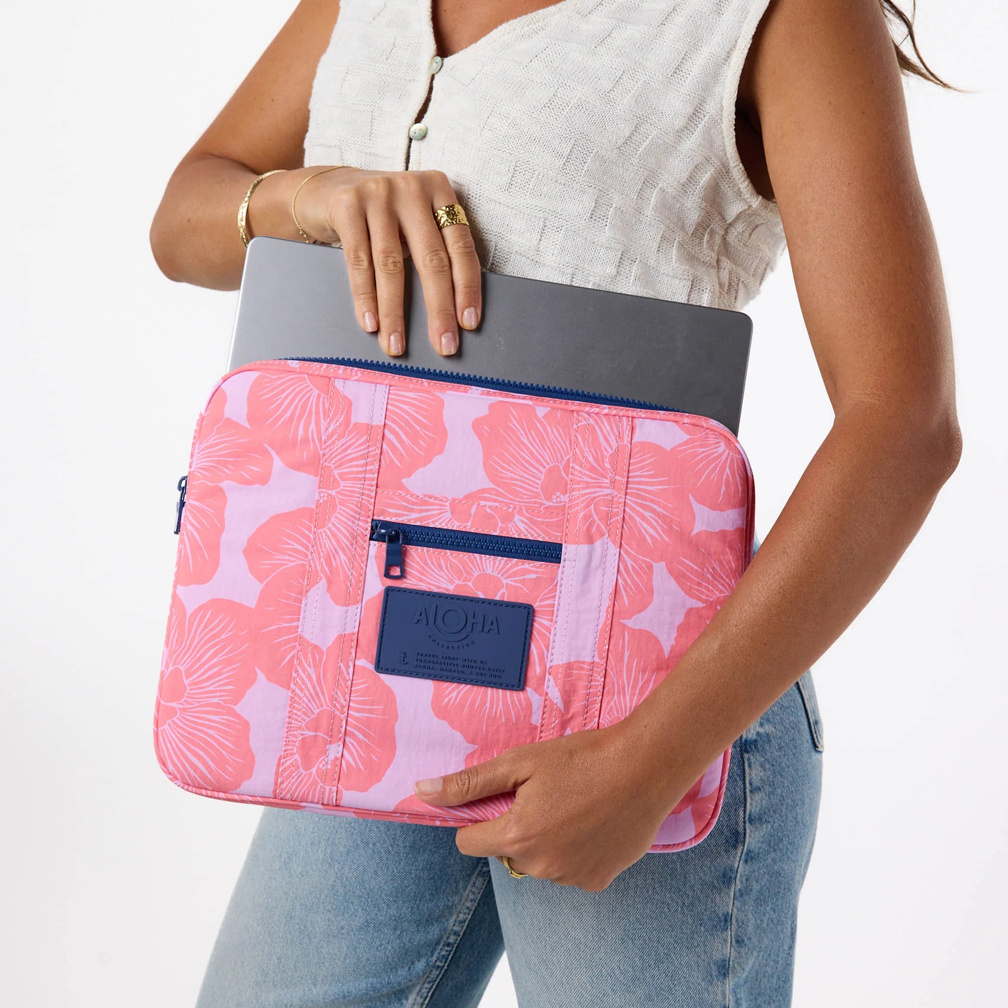 Aloha Purau 13" Laptop Case Tropical/ Lavande