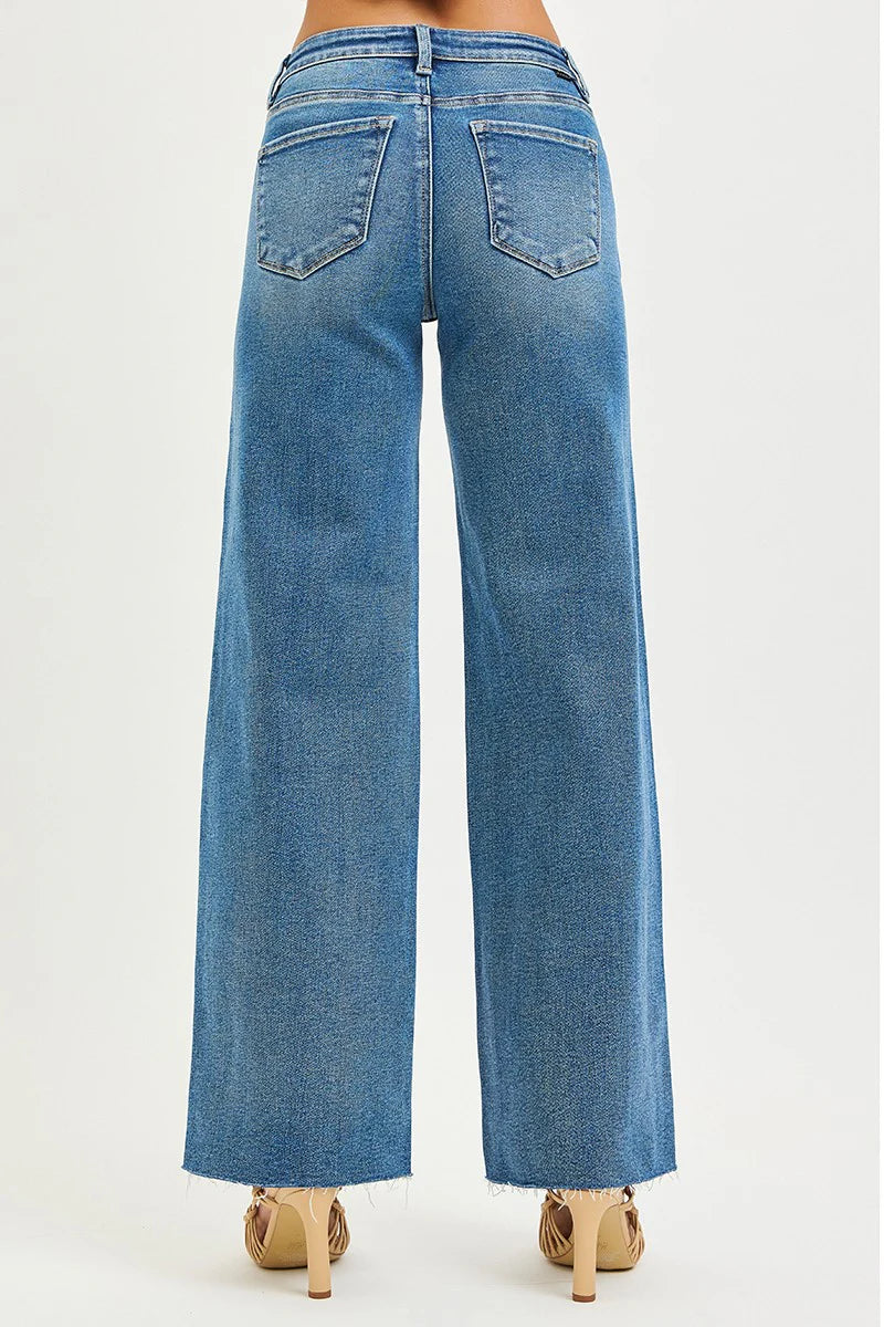 High Rise Wide Leg Jeans