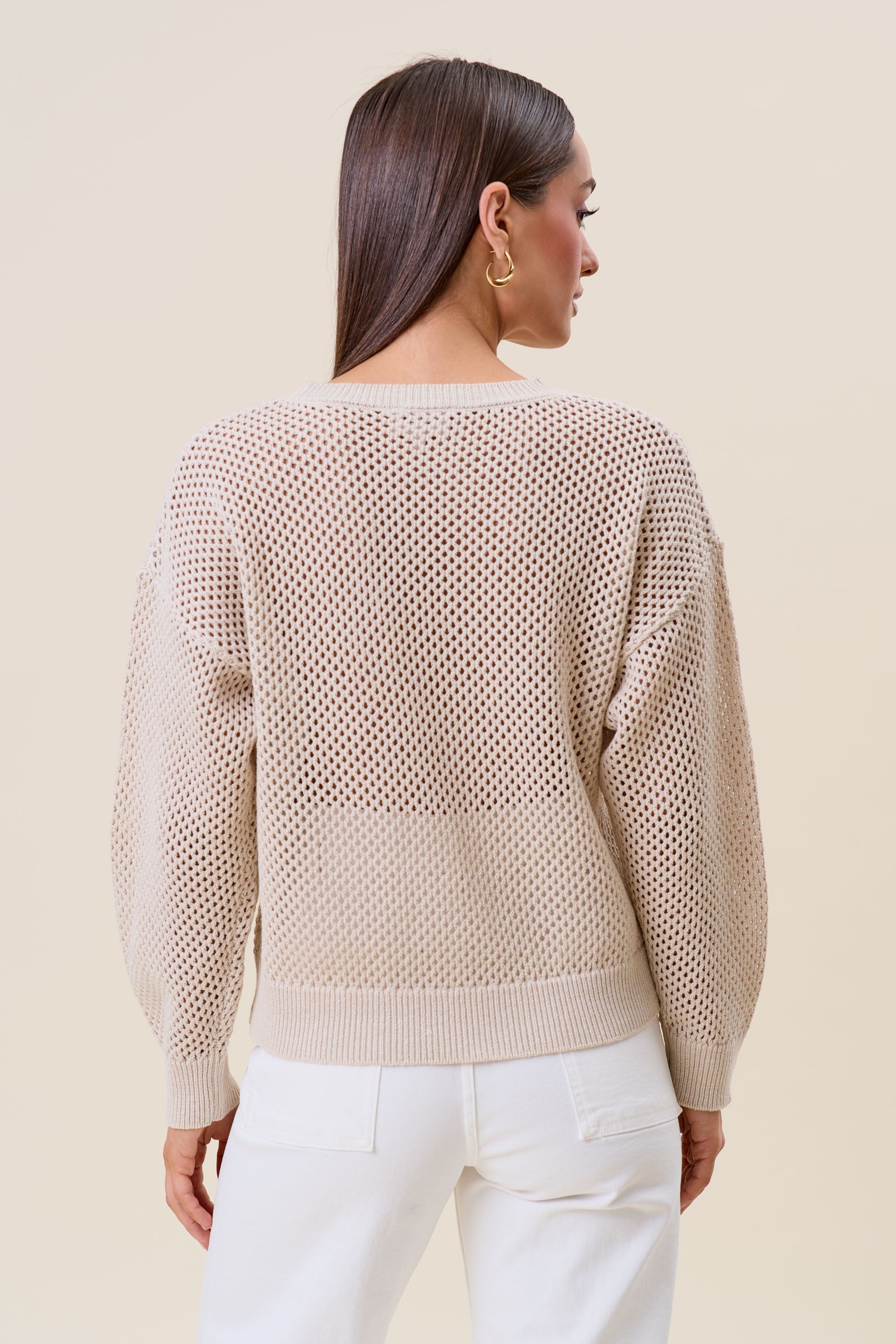 Cowrie Shell Flower Sweater