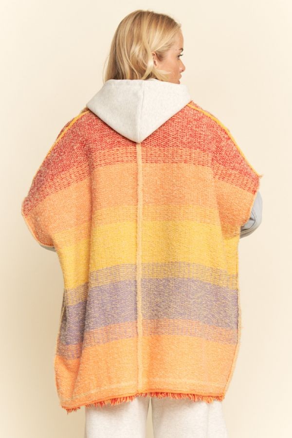 Striped Knit Layering Vest