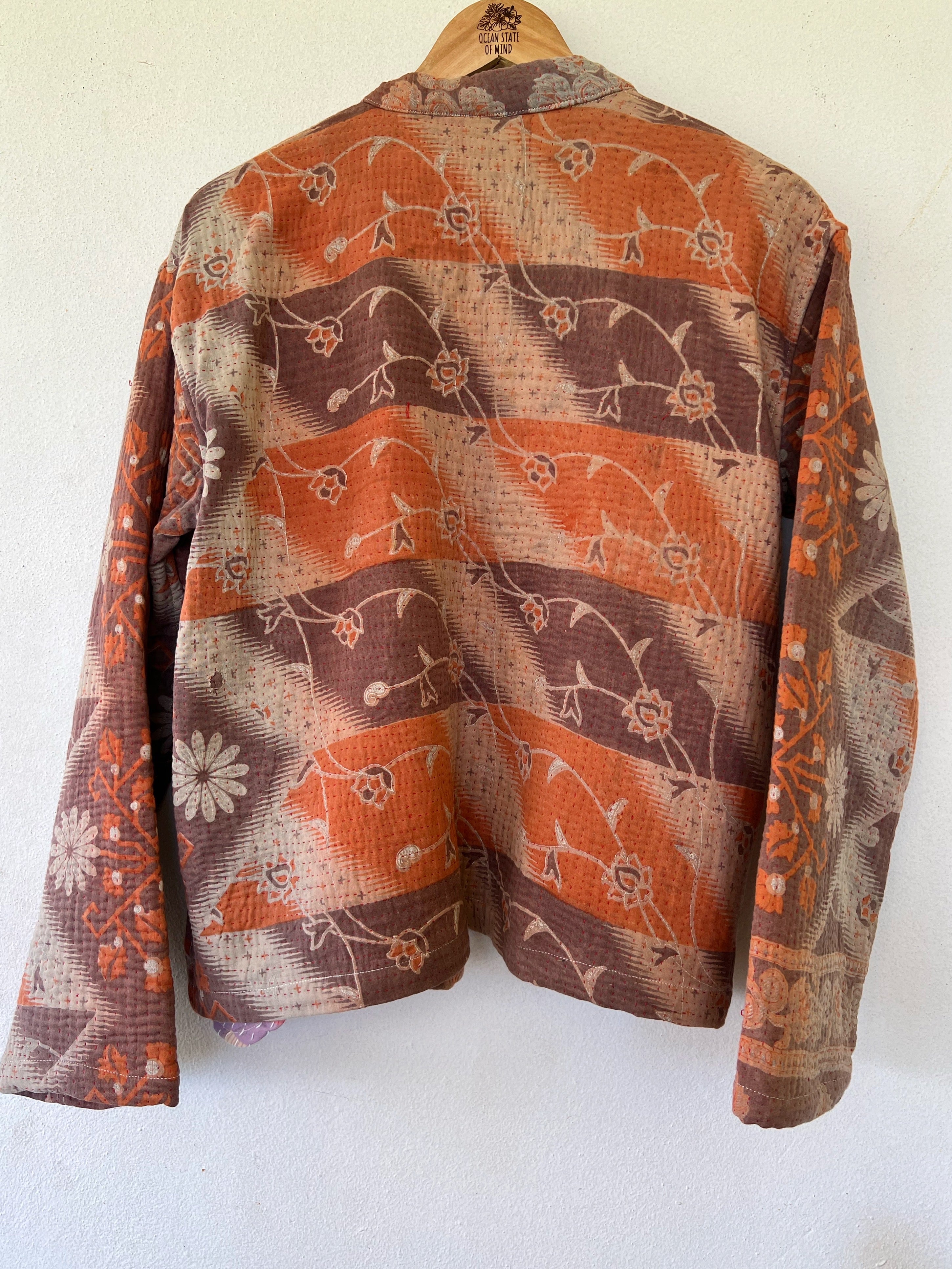 Cotton kantha Crop Jacket