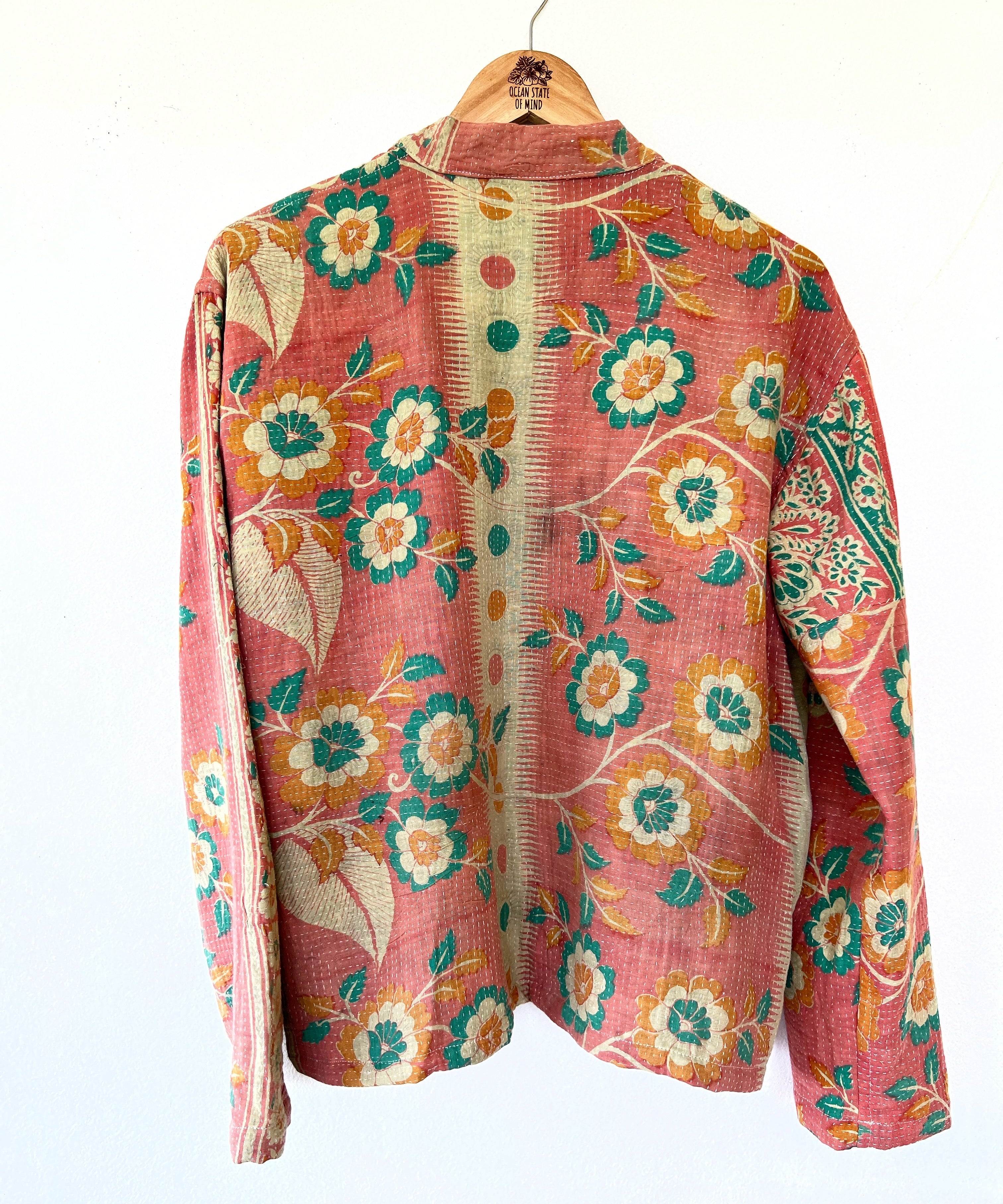 Cotton Kantha Crop Jacket