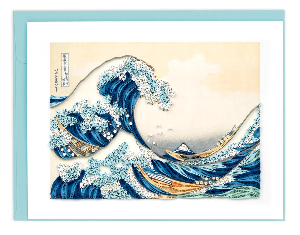 Quill Card Artist Series - The Great Wave off Kanagawa, Hokusai