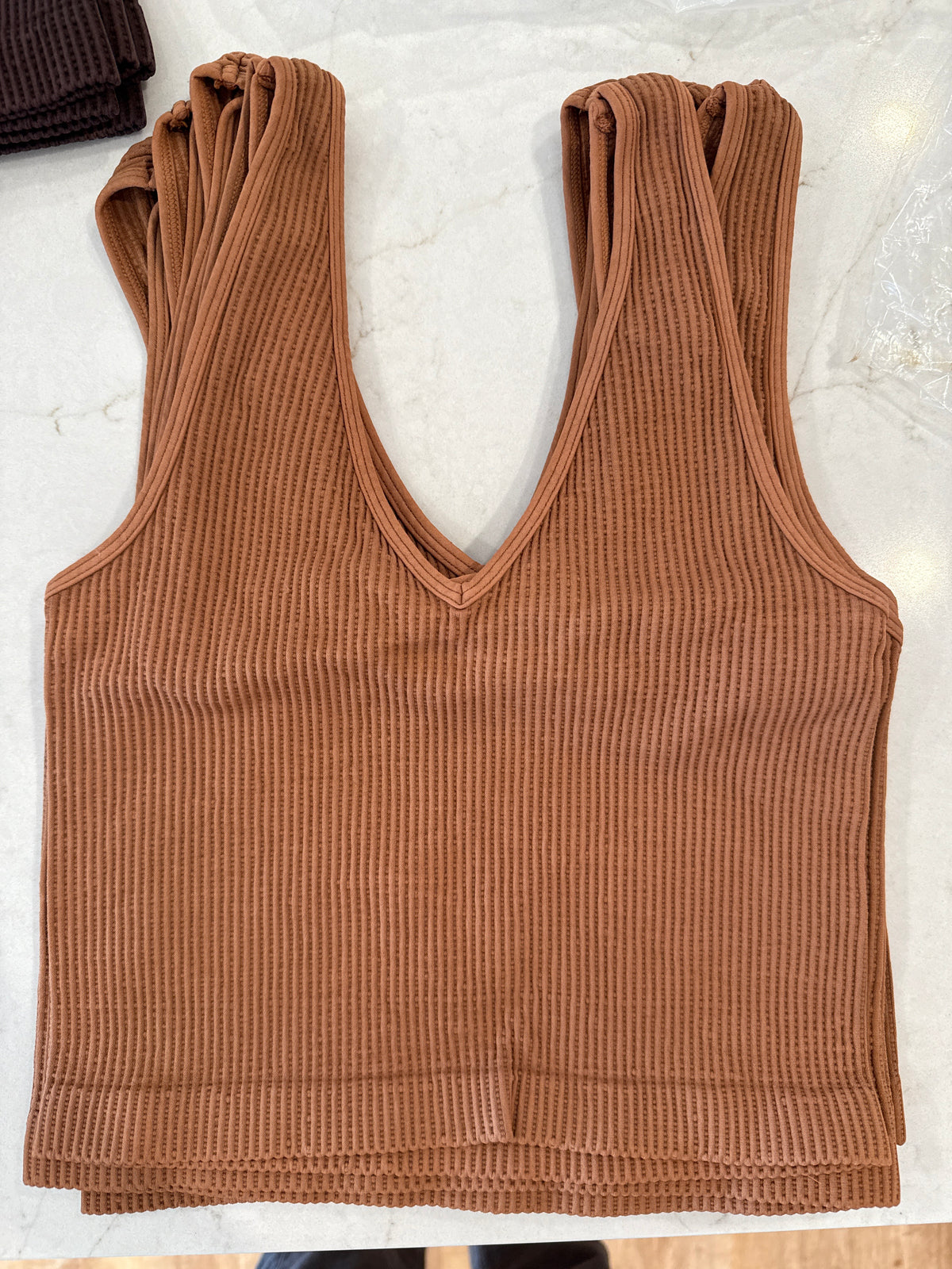Reversible V Neck Bralette Top Vintage Java