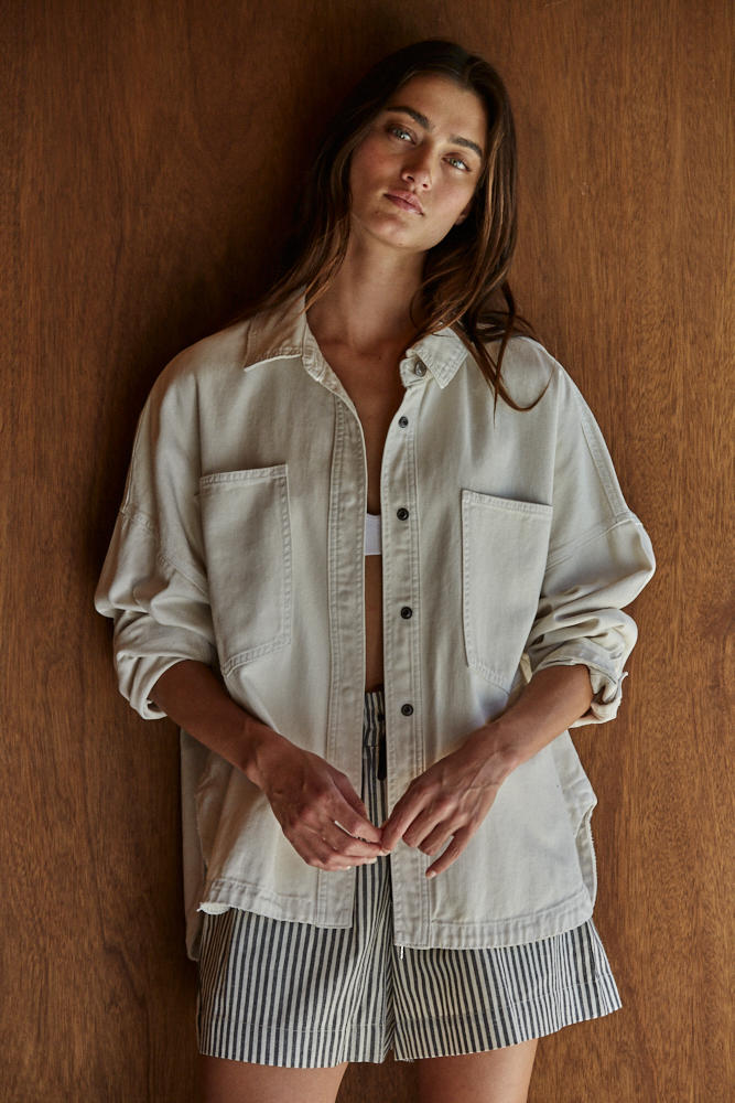 Denim Cotton Long Sleeve Jacket