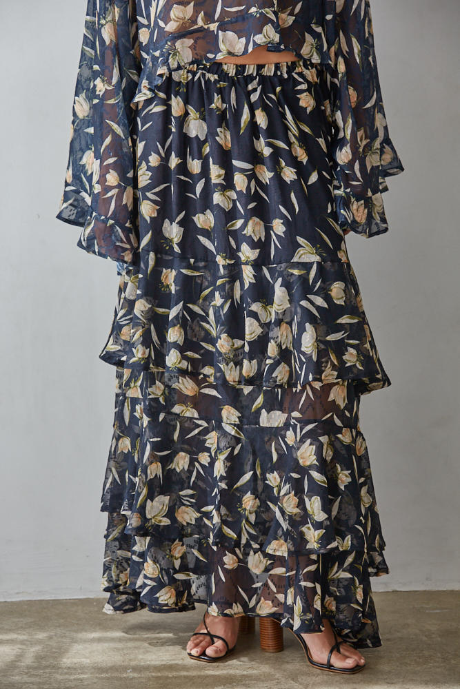 Aether Bloom Maxi Skirt