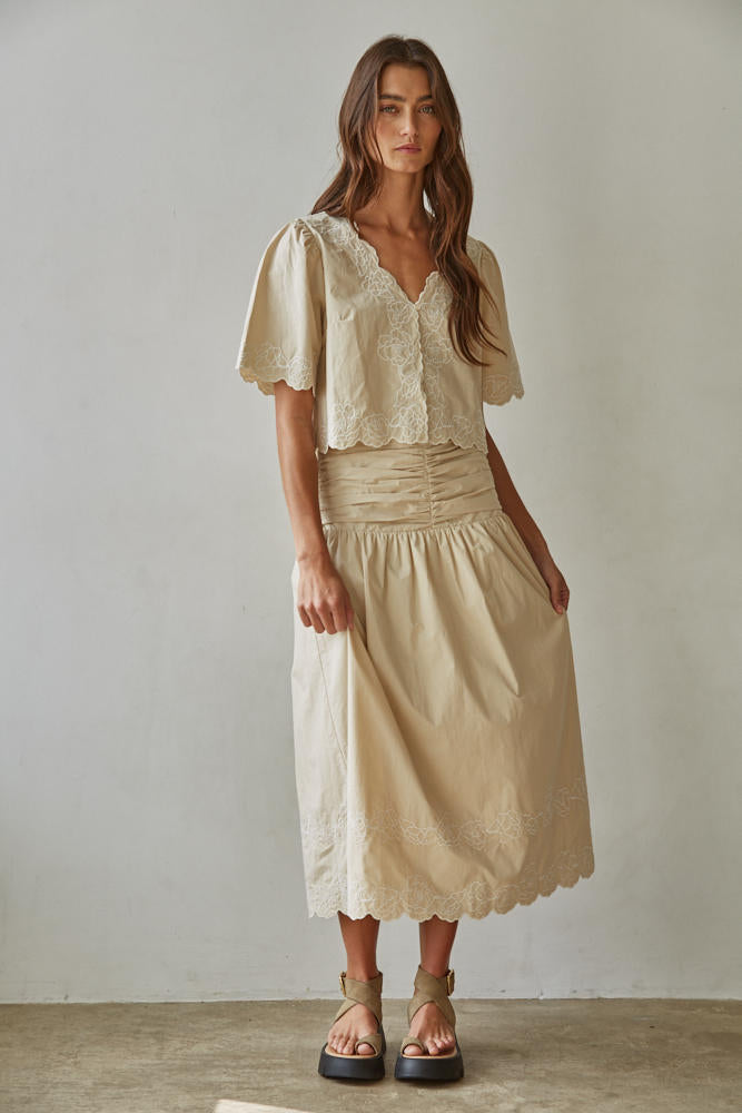 Tuscany Embroidered Skirt