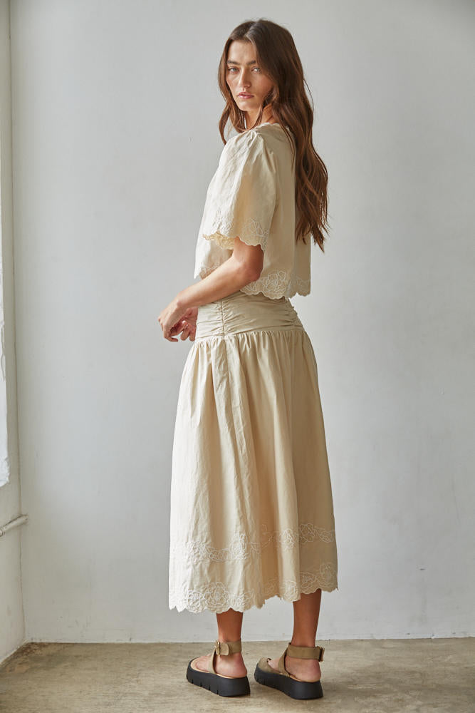 Tuscany Embroidered Skirt