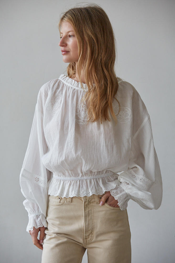 Jocelyn Smocked Waist Top