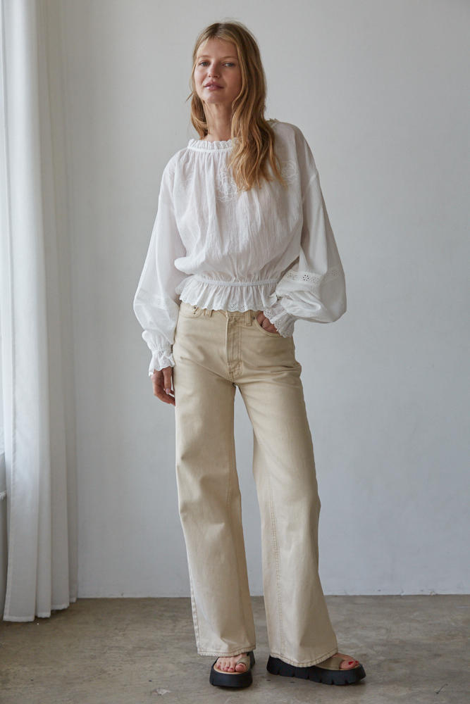 Jocelyn Smocked Waist Top