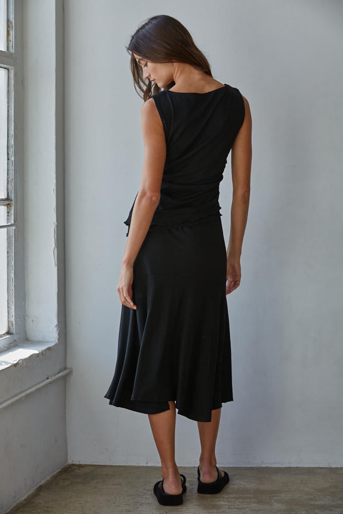 Muse Ruched Top Black