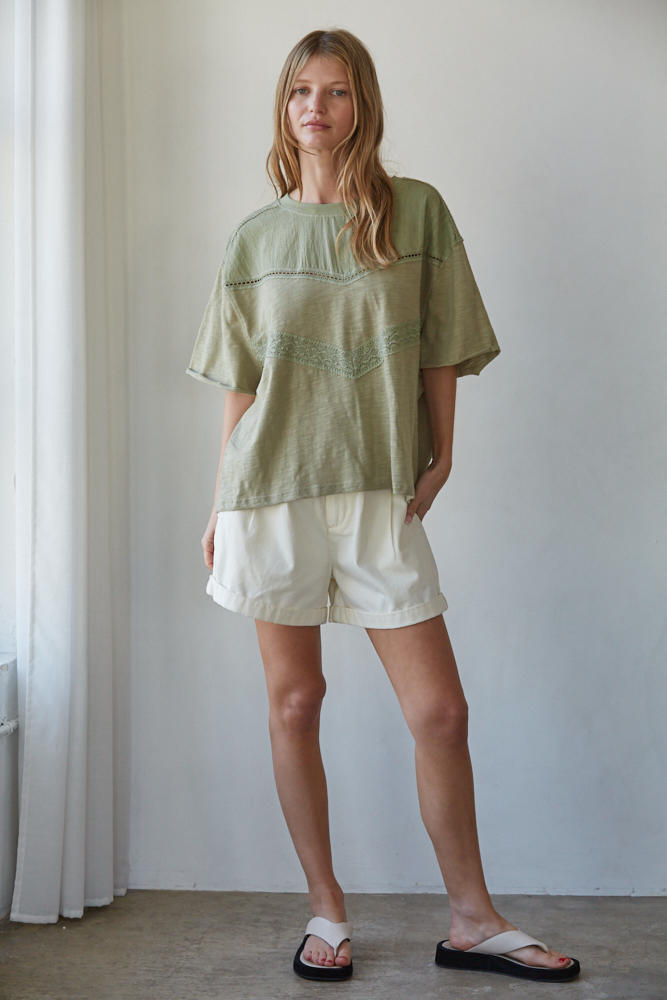 Cotton Narrative Relaxed Top