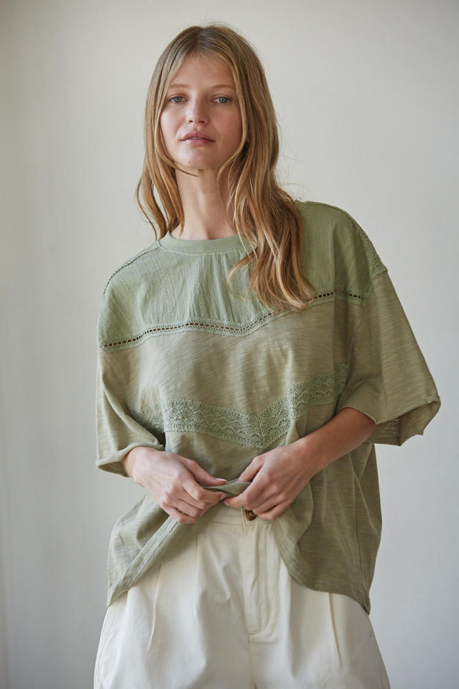 Cotton Narrative Relaxed Top