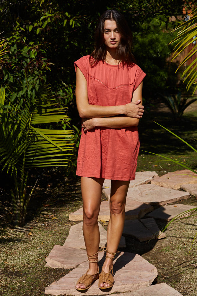 Kane Cotton Tunic Top Clay