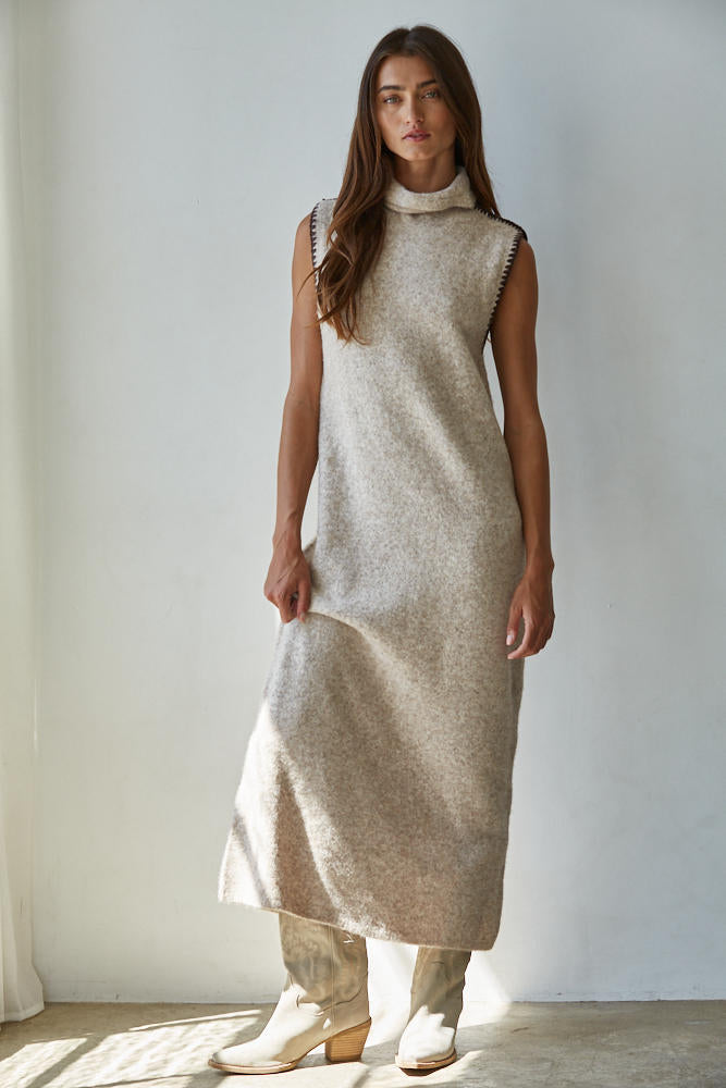 Solano Turtleneck Sweater Maxi