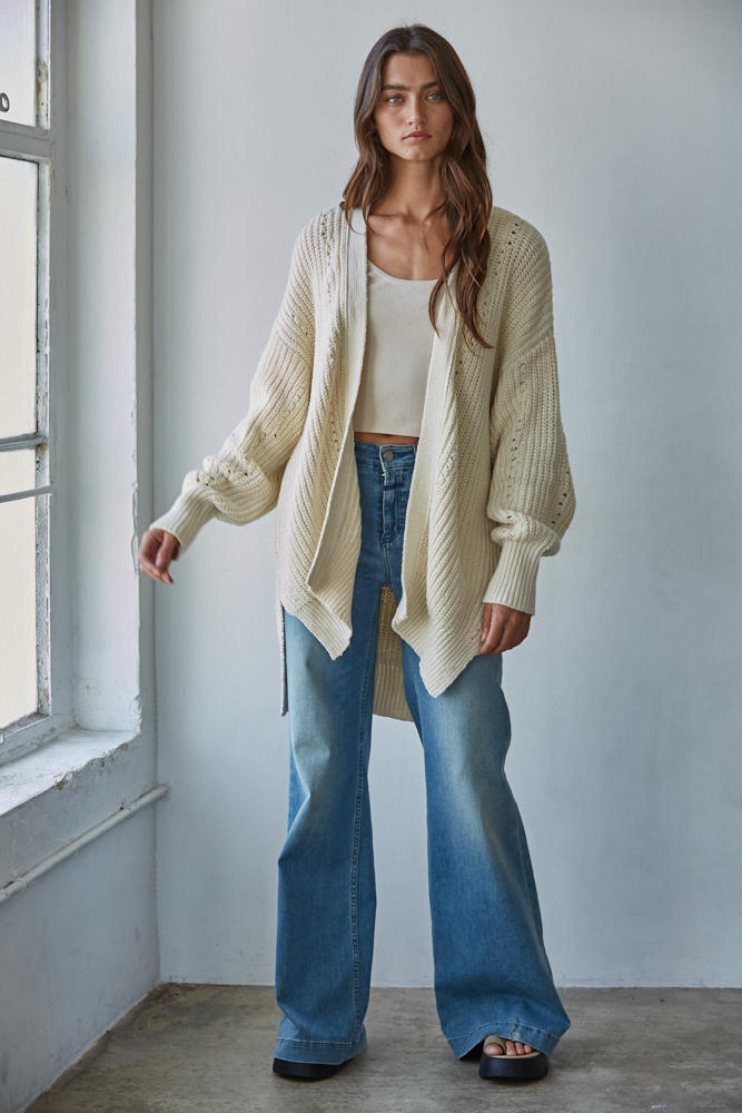 Maggie Open Front Cardigan