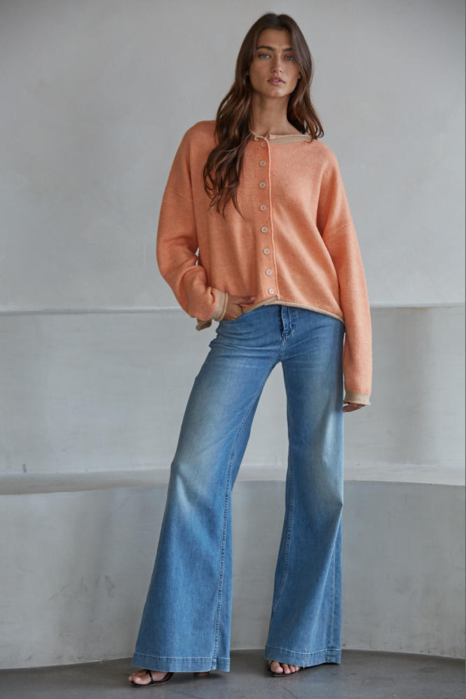 Darcie Contrast Cardigan