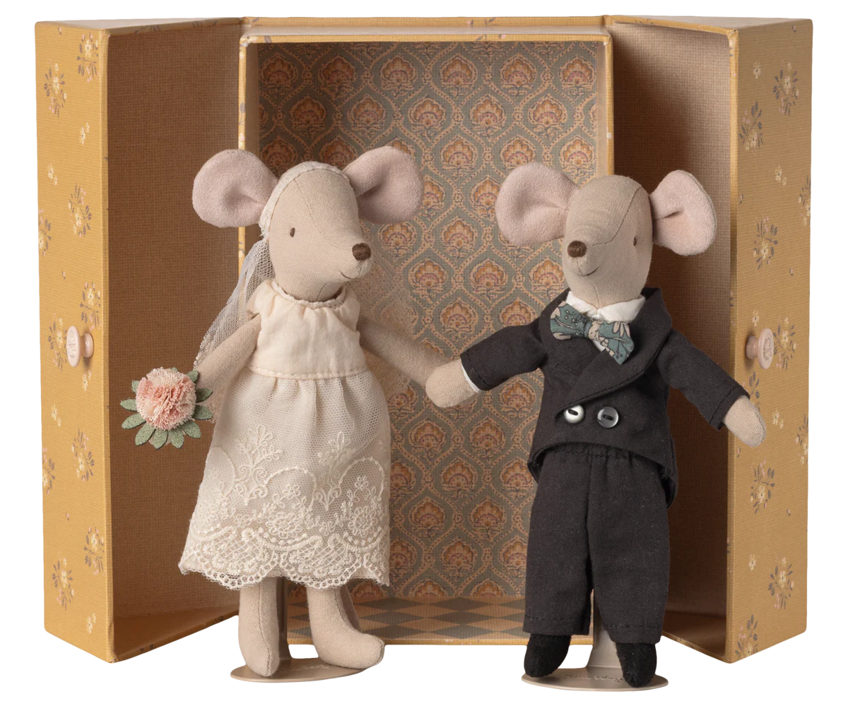 Maileg Wedding Mice Couple in Box Mum and Dad