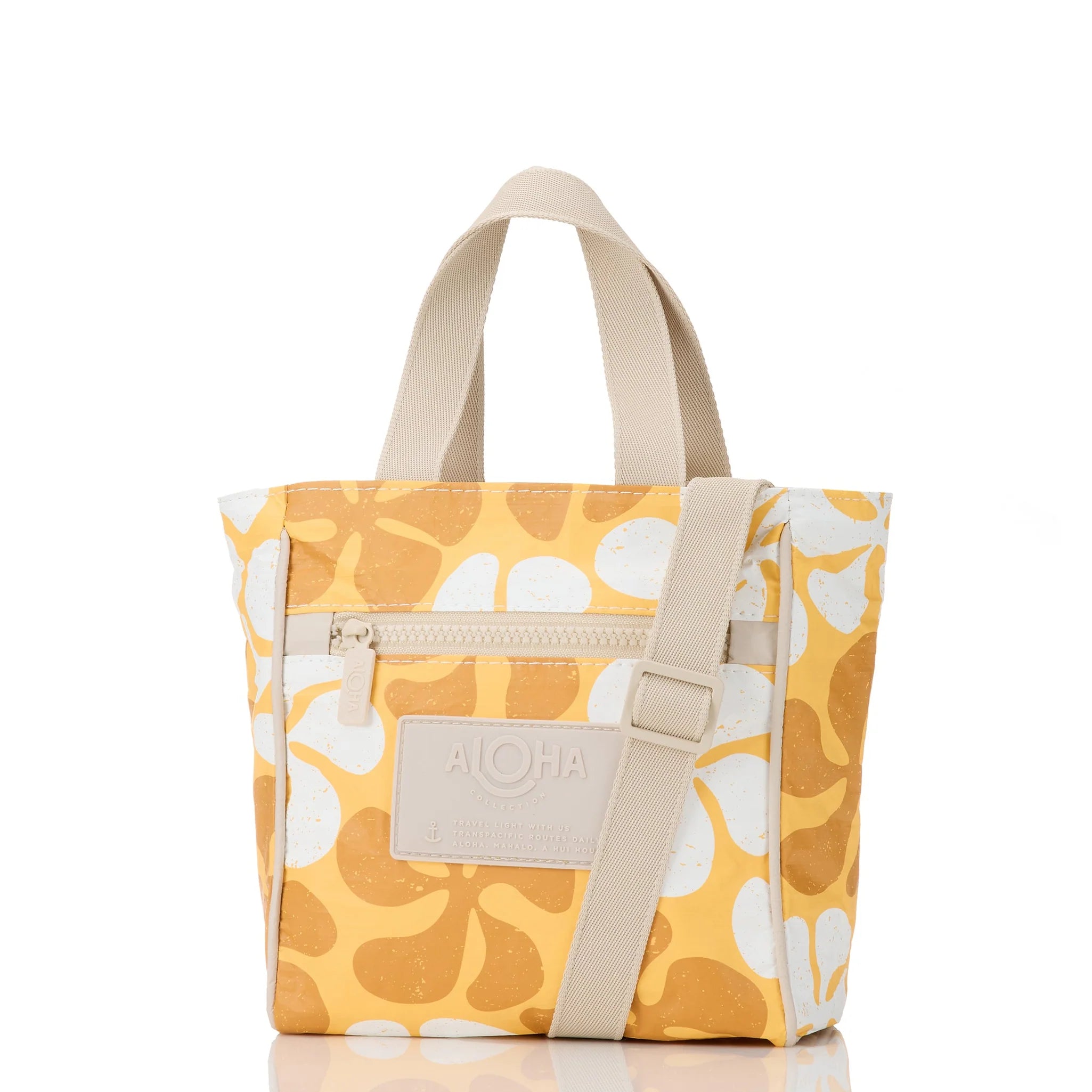 Aloha Funky Plumeria Crossbody Honey