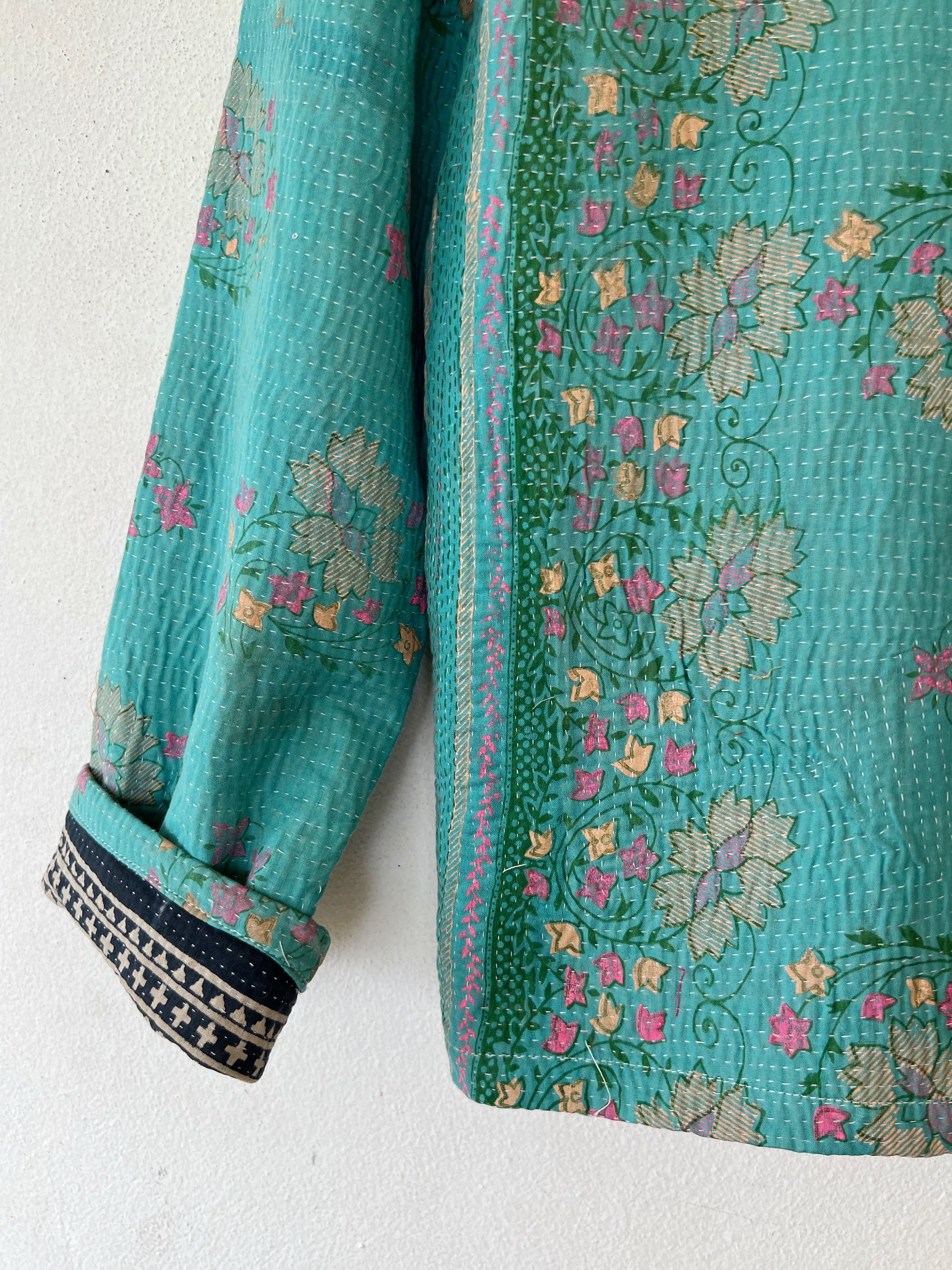 Cotton Kantha Crop Jacket