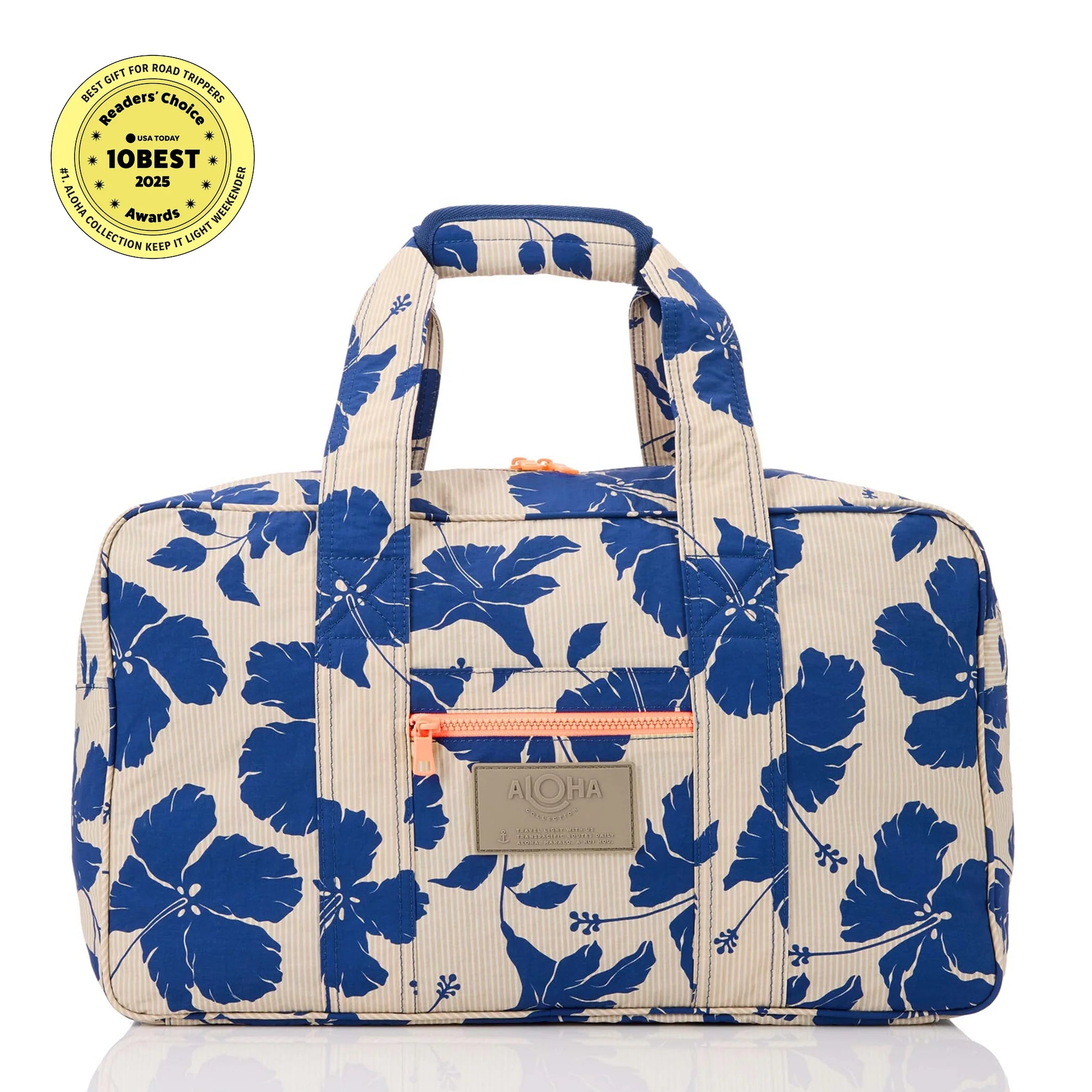 Aloha Salina Tiny Stripe Weekender Navy