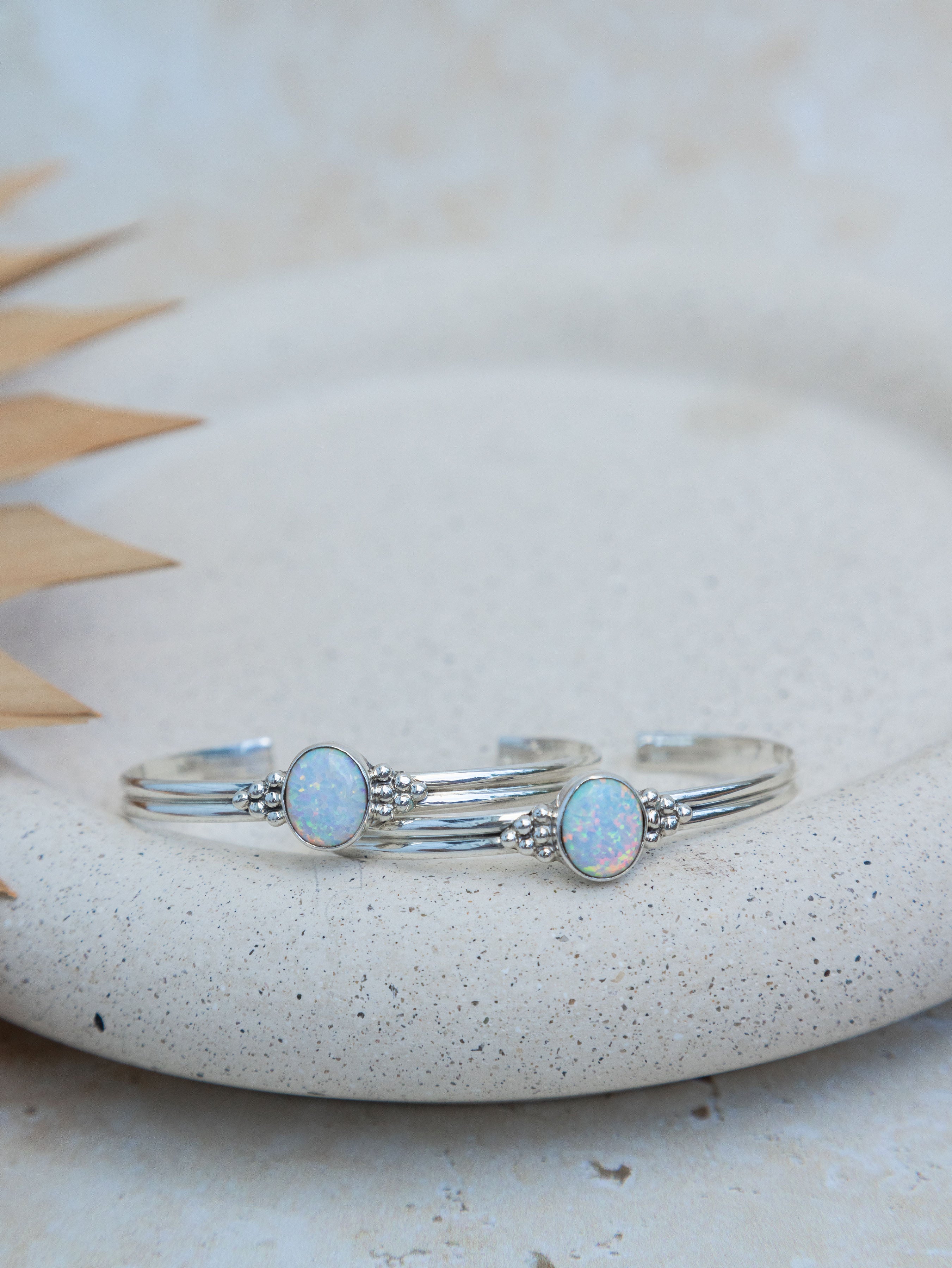 Opal Medallion Cuff