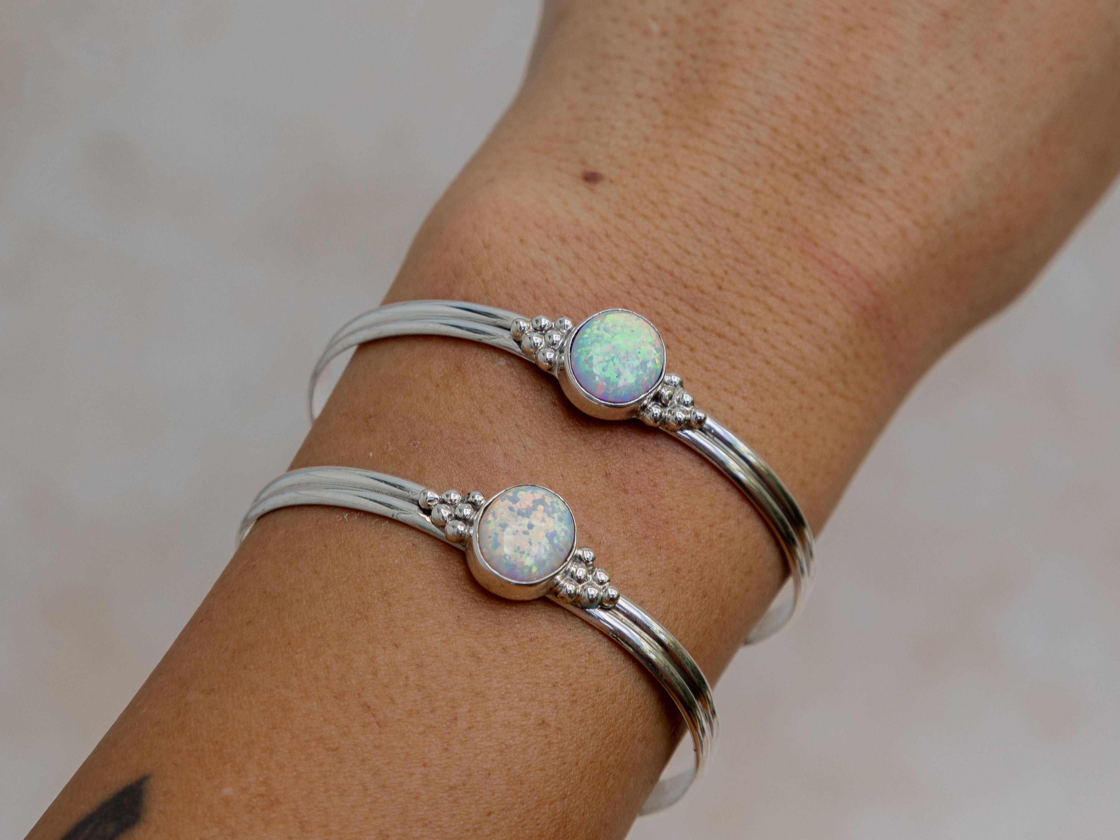 Opal Medallion Cuff