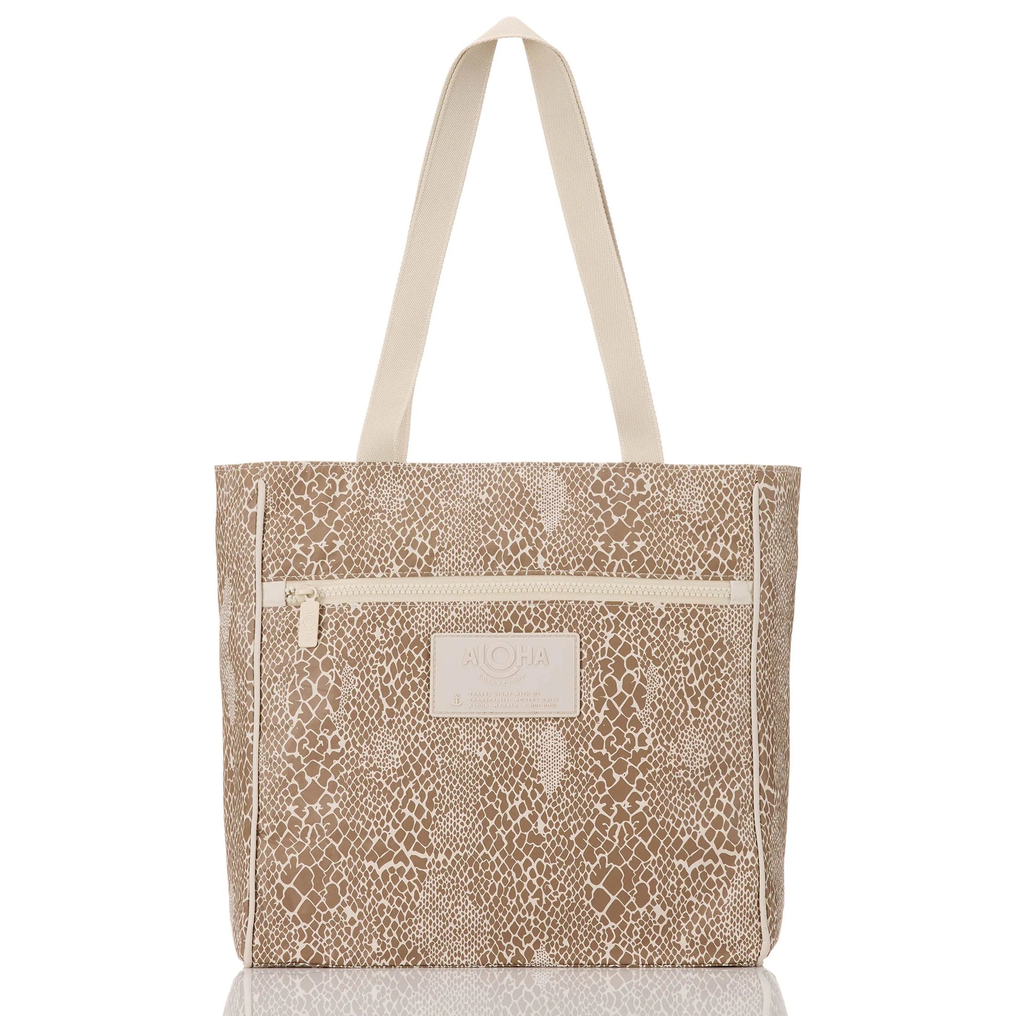 Python Go-To Tote- Cocoa/Sandstone