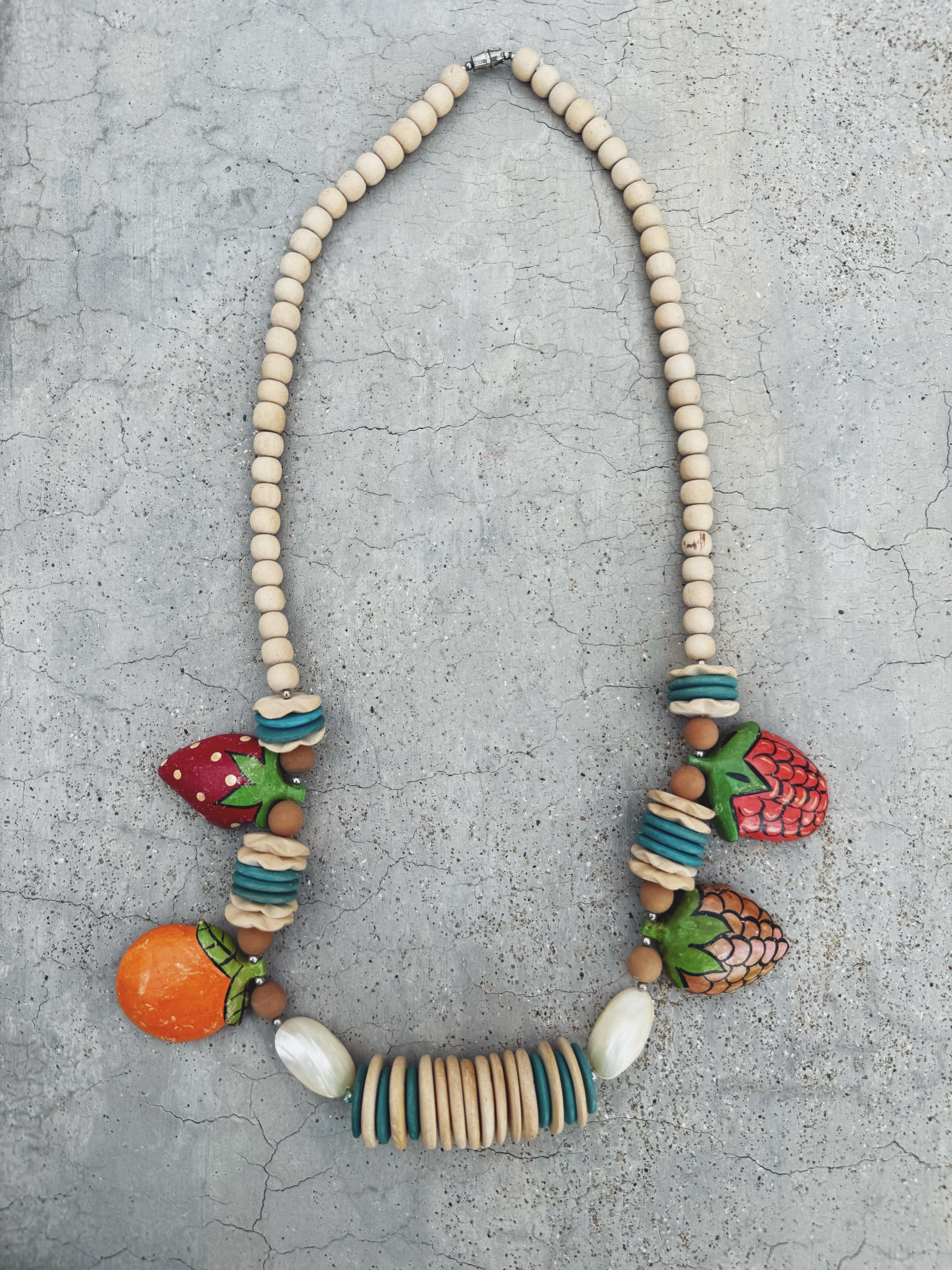 Vintage Wooden Necklace