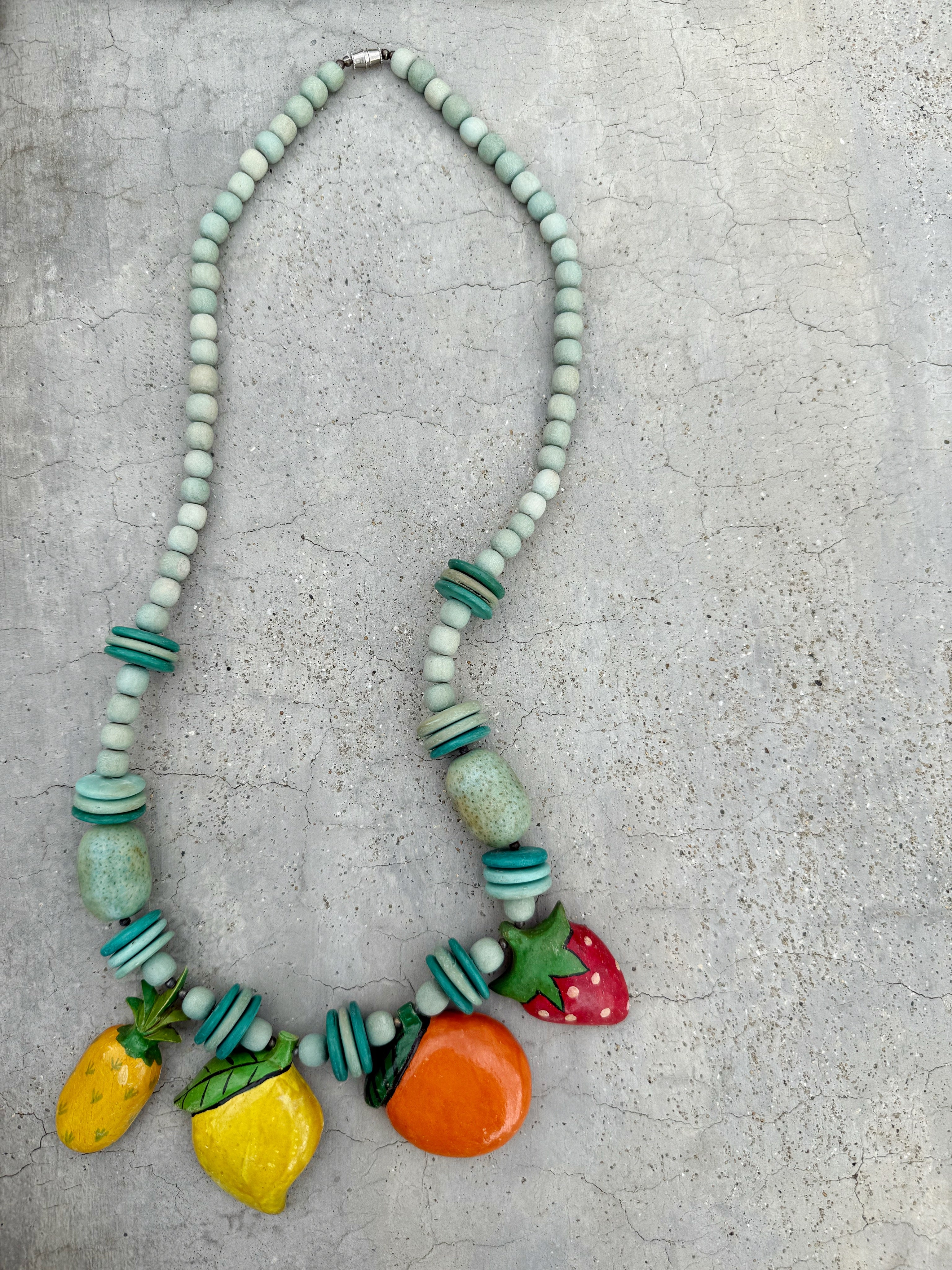 Vintage Wooden Necklace