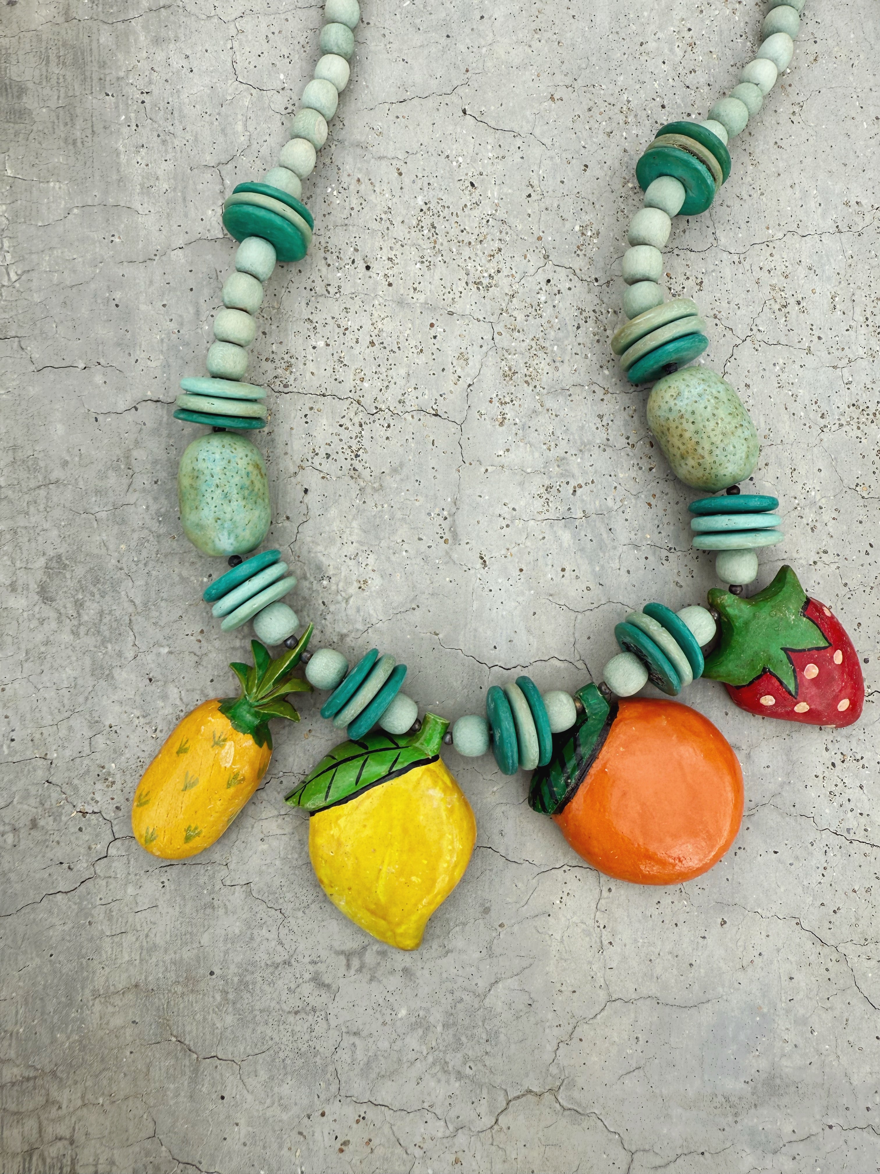 Vintage Wooden Necklace