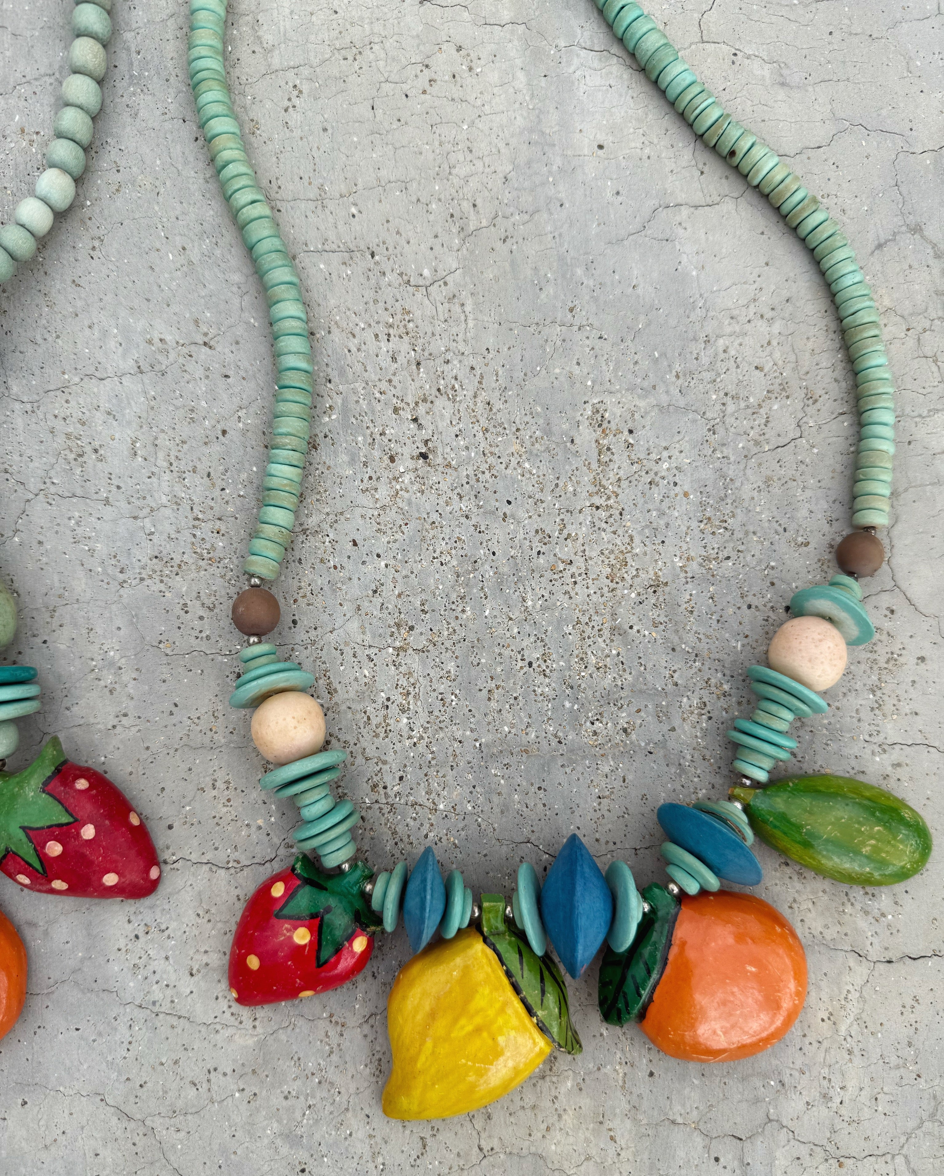 Vintage Wooden Necklace