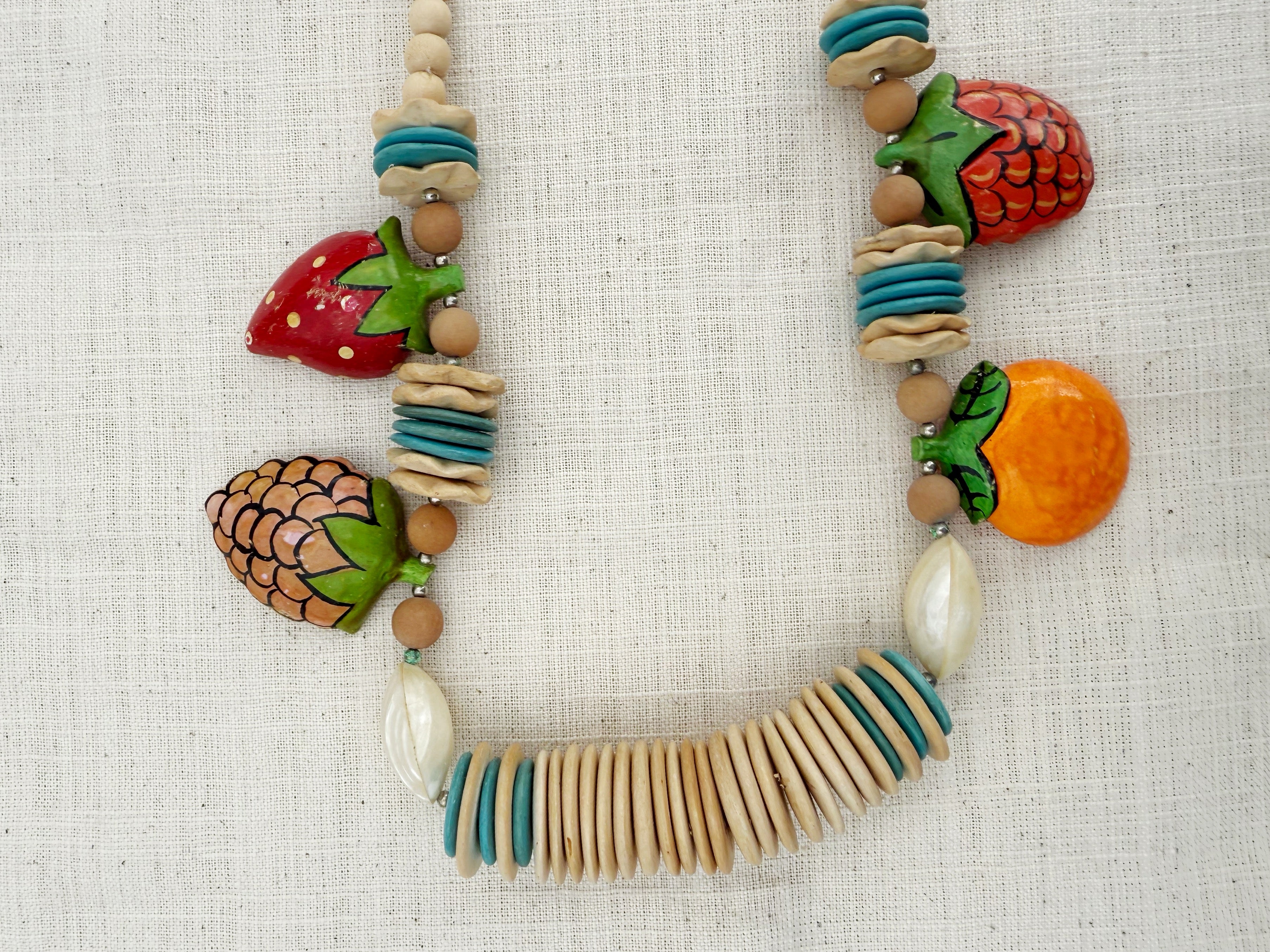 Vintage Wooden Necklace