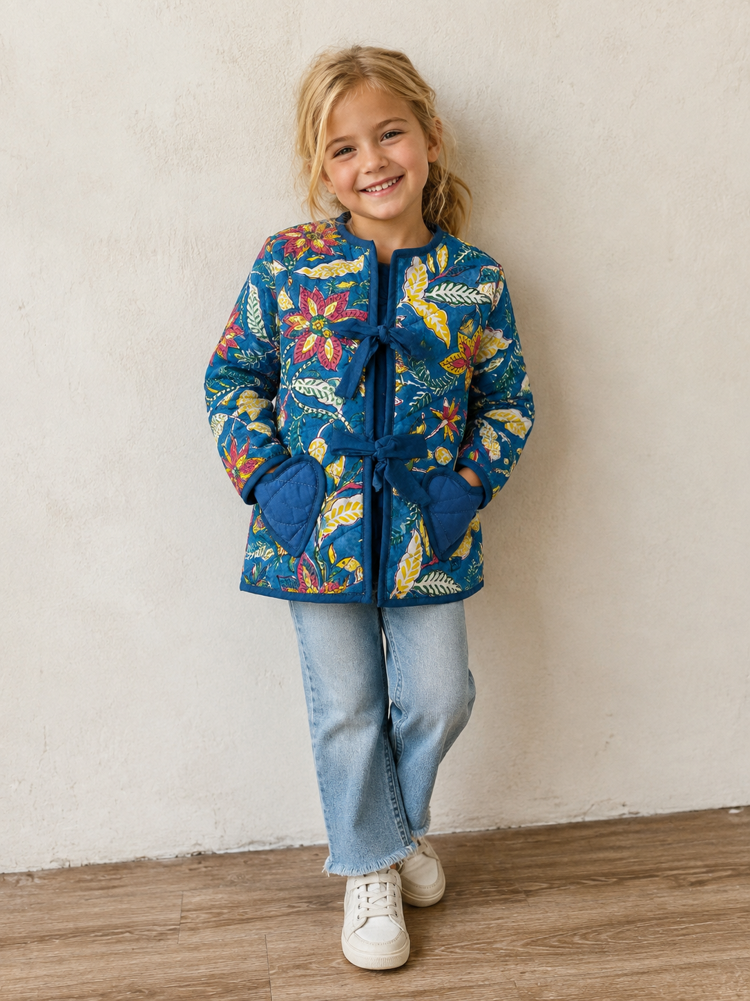 Wild Flower Kids Quilted Jacket