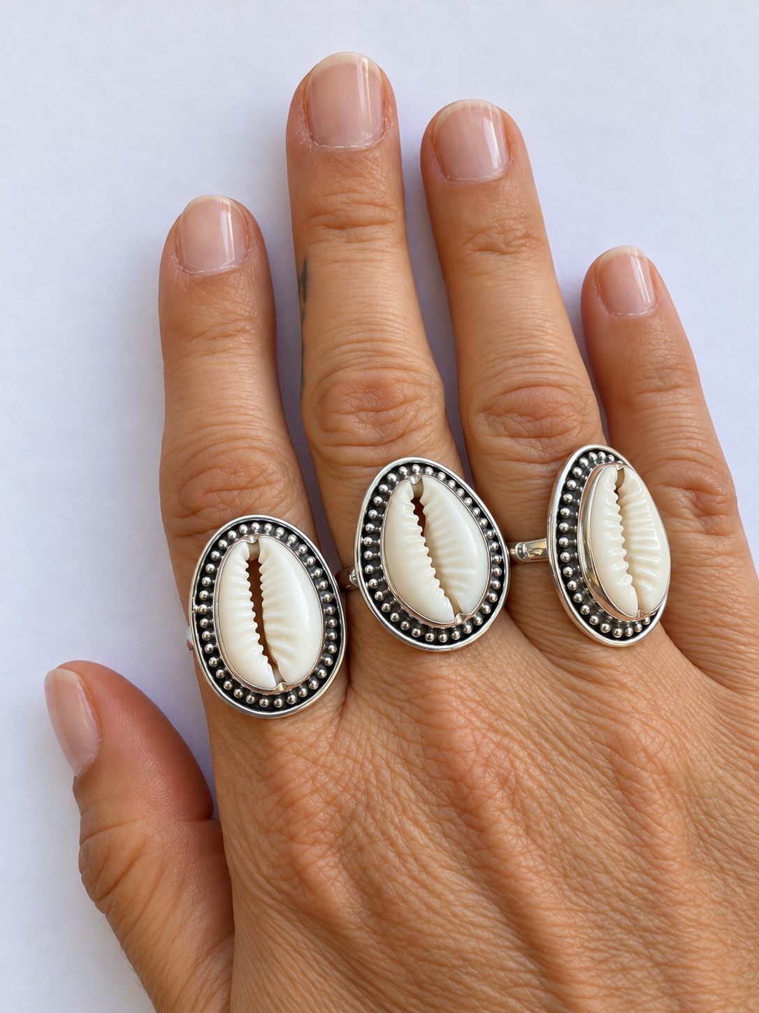 Cowrie Shell Ring