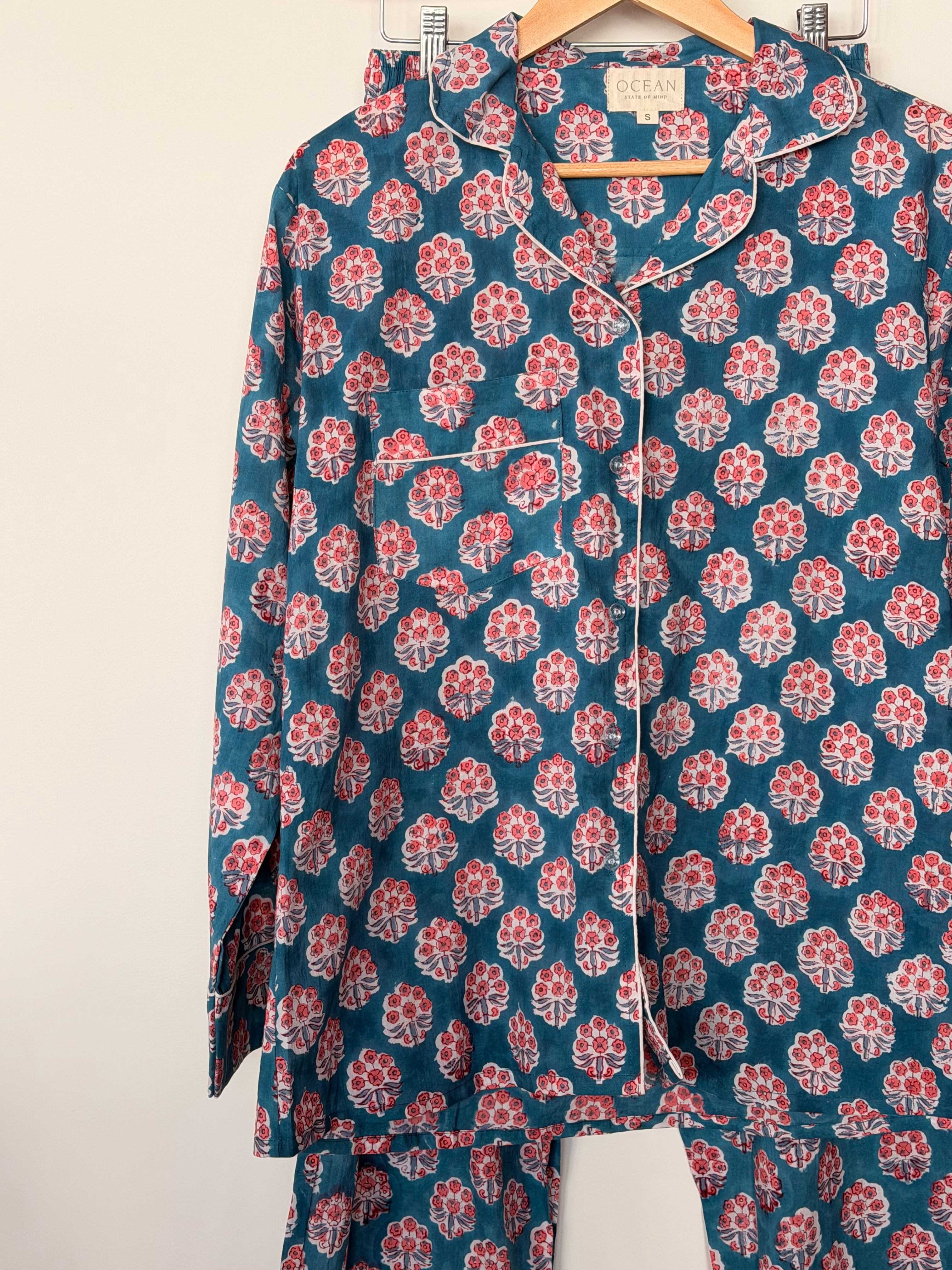 Beach Rose Pajama Long Sleeve & Pants Set