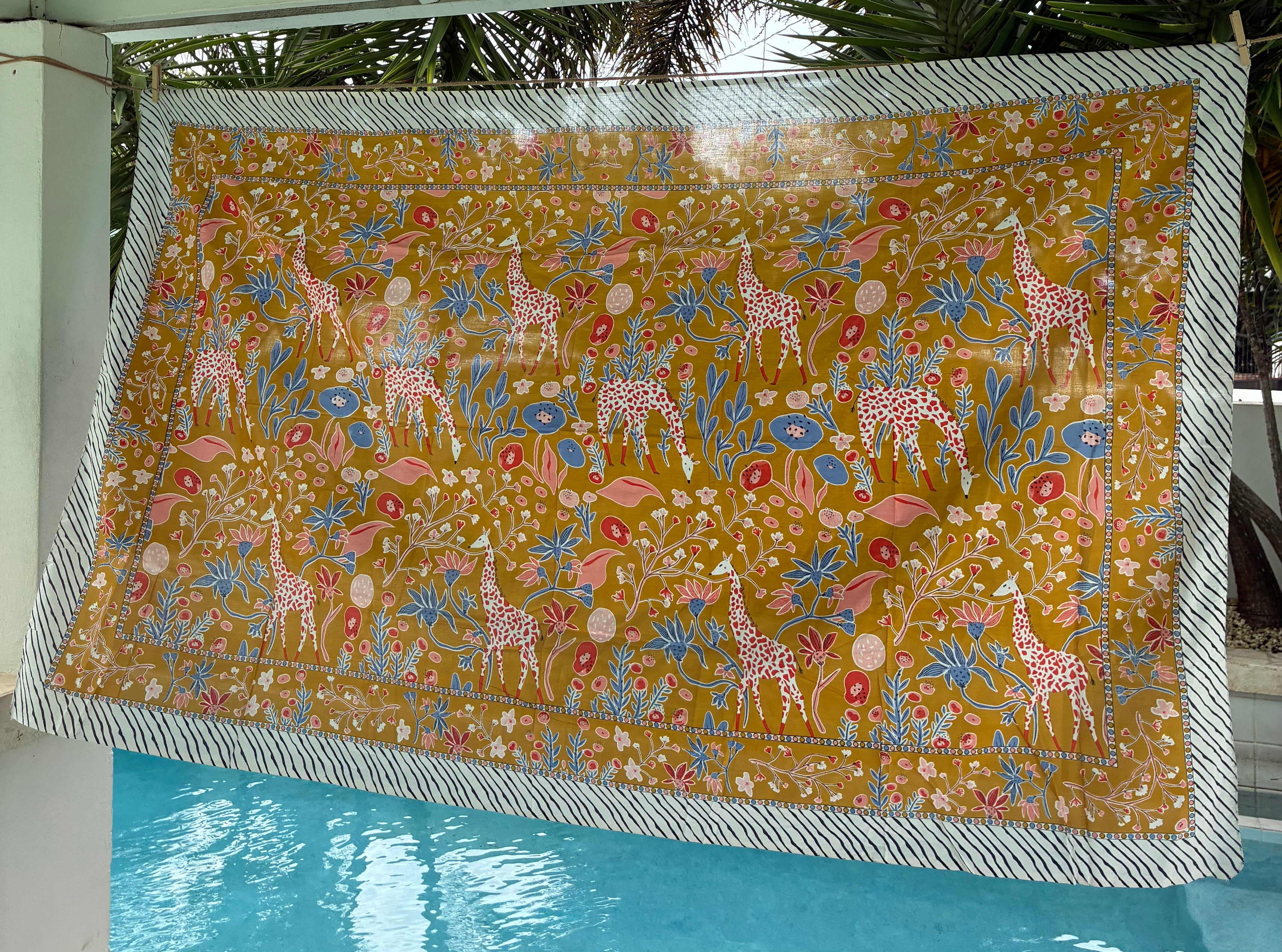 Giraffe Garden Sarong