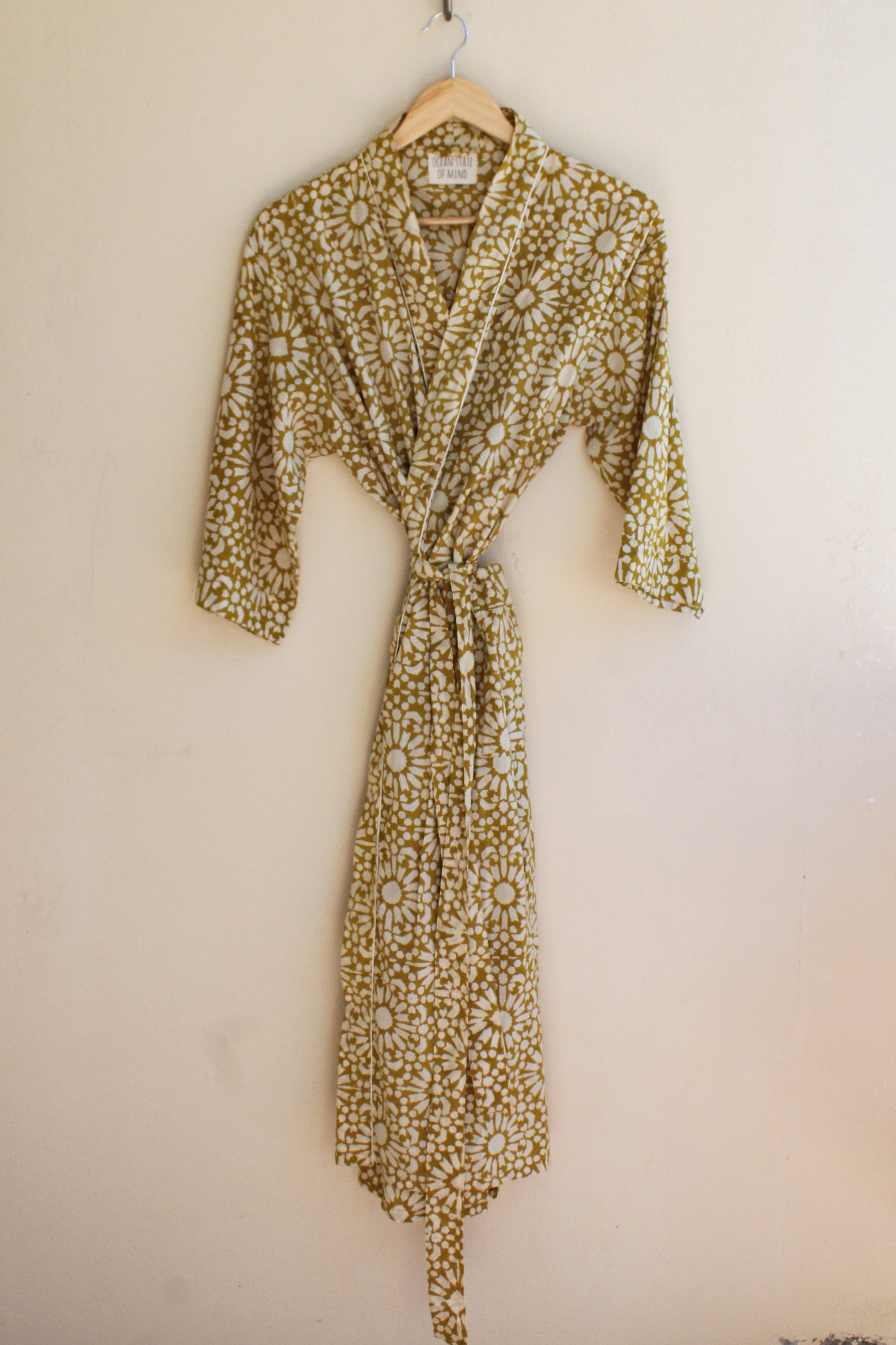 Yellow Sun Burst Robe Long