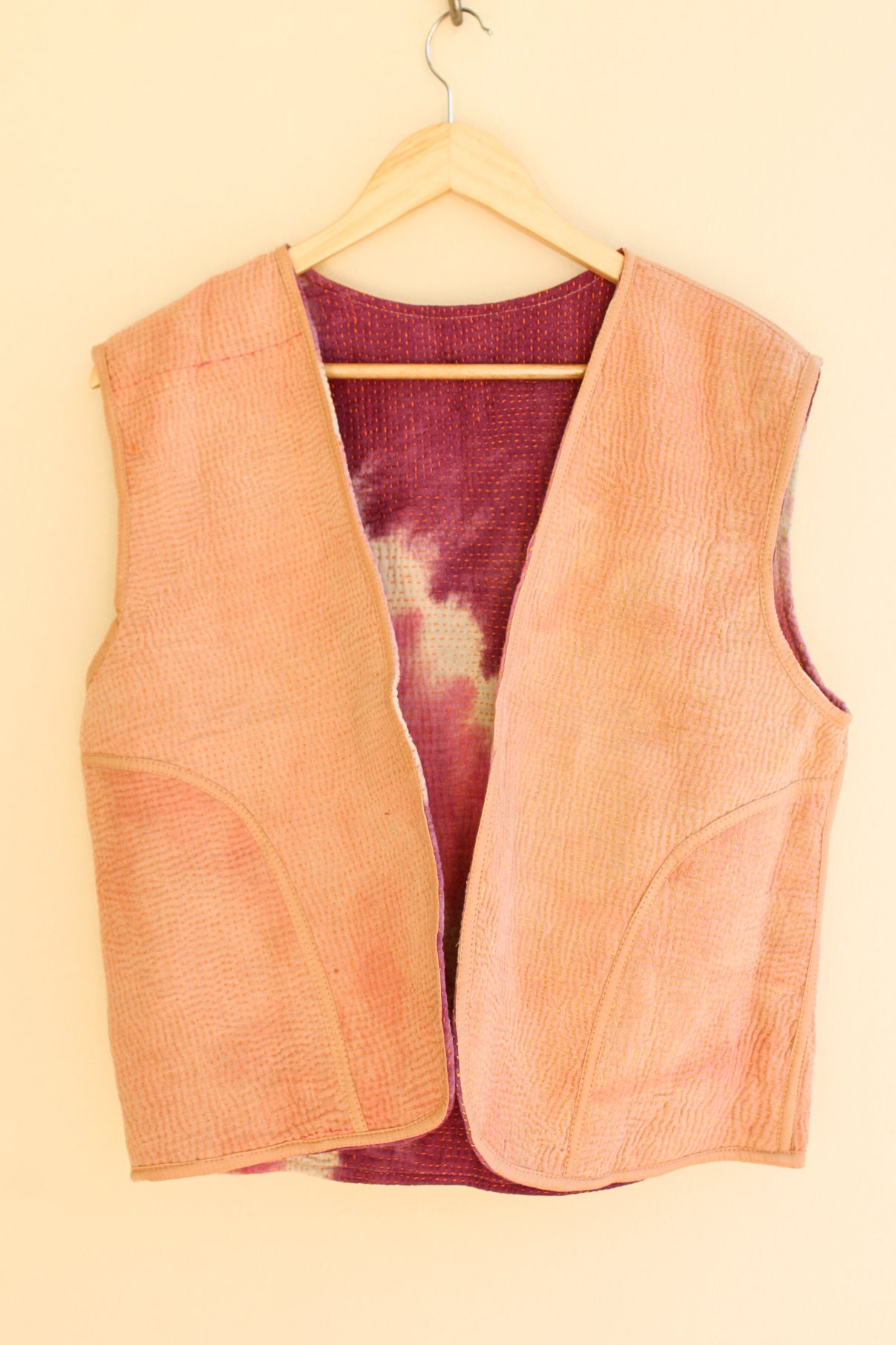 Cotton Kantha Crop Vest 004