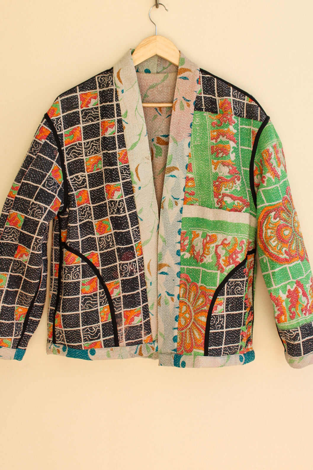 Cotton Kantha Crop Jacket 005